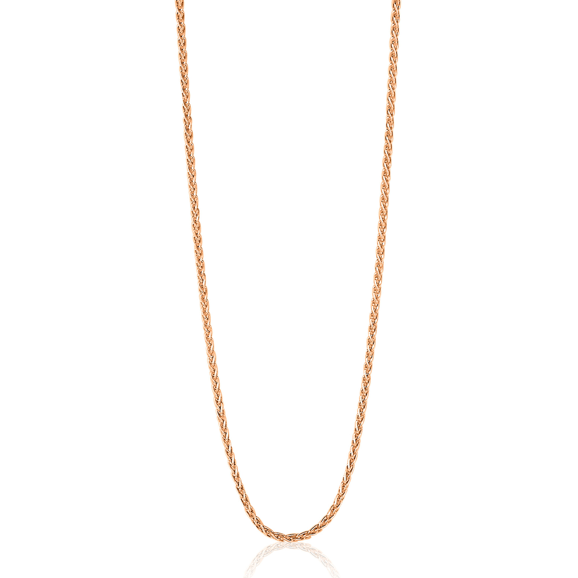 42cm ZINZI silberne Palmier Kette rosé vergoldet ZILC-P42R