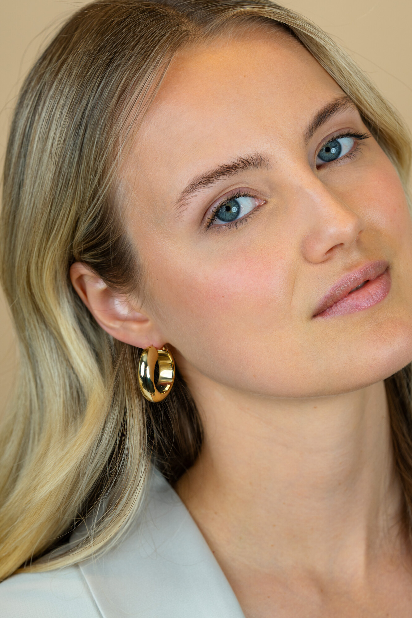 ZINZI zlv. oorringen gg.verg.half ronde buis 28x8.5