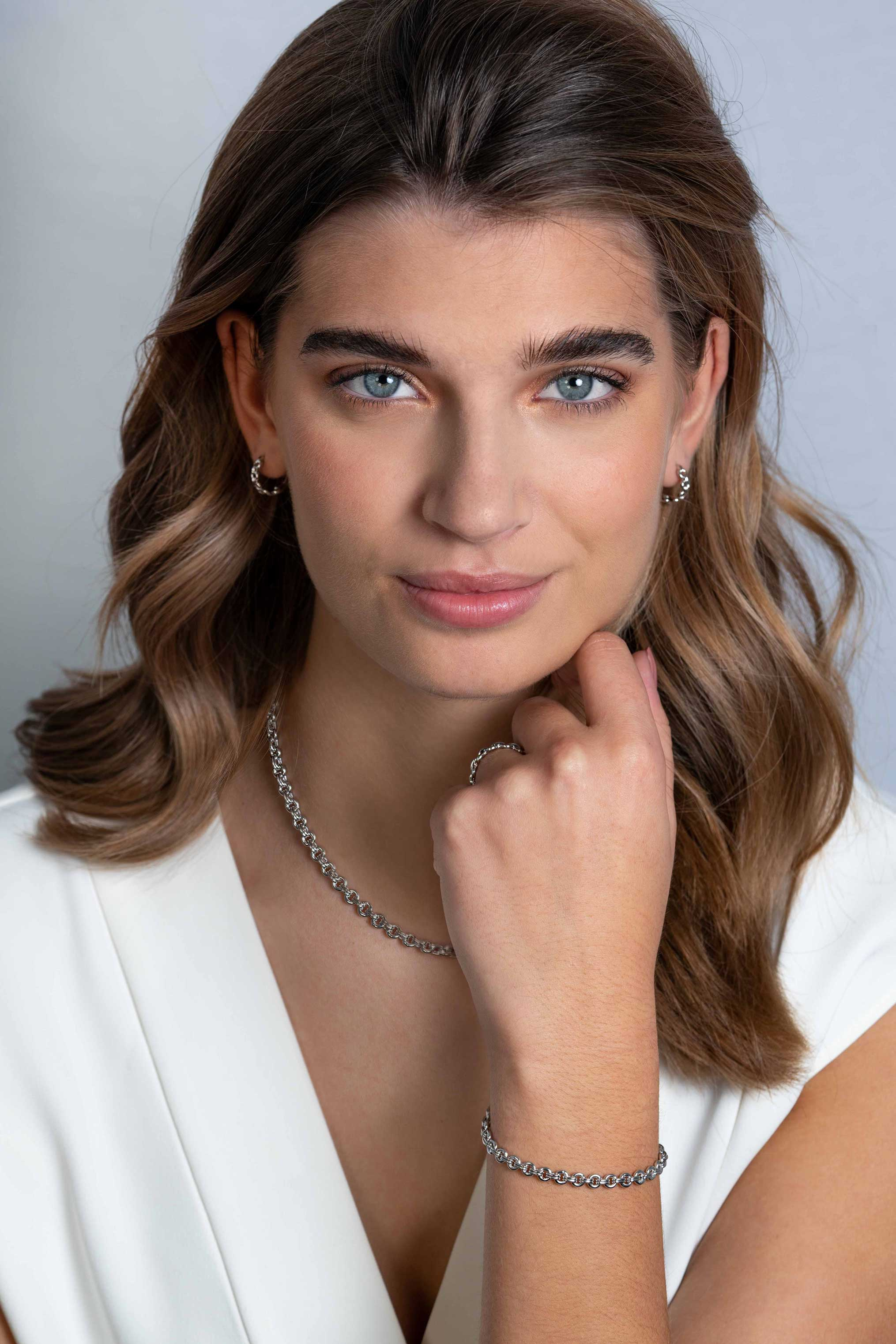 ZINZI Silberring mit runden Gliedern ZIR2239