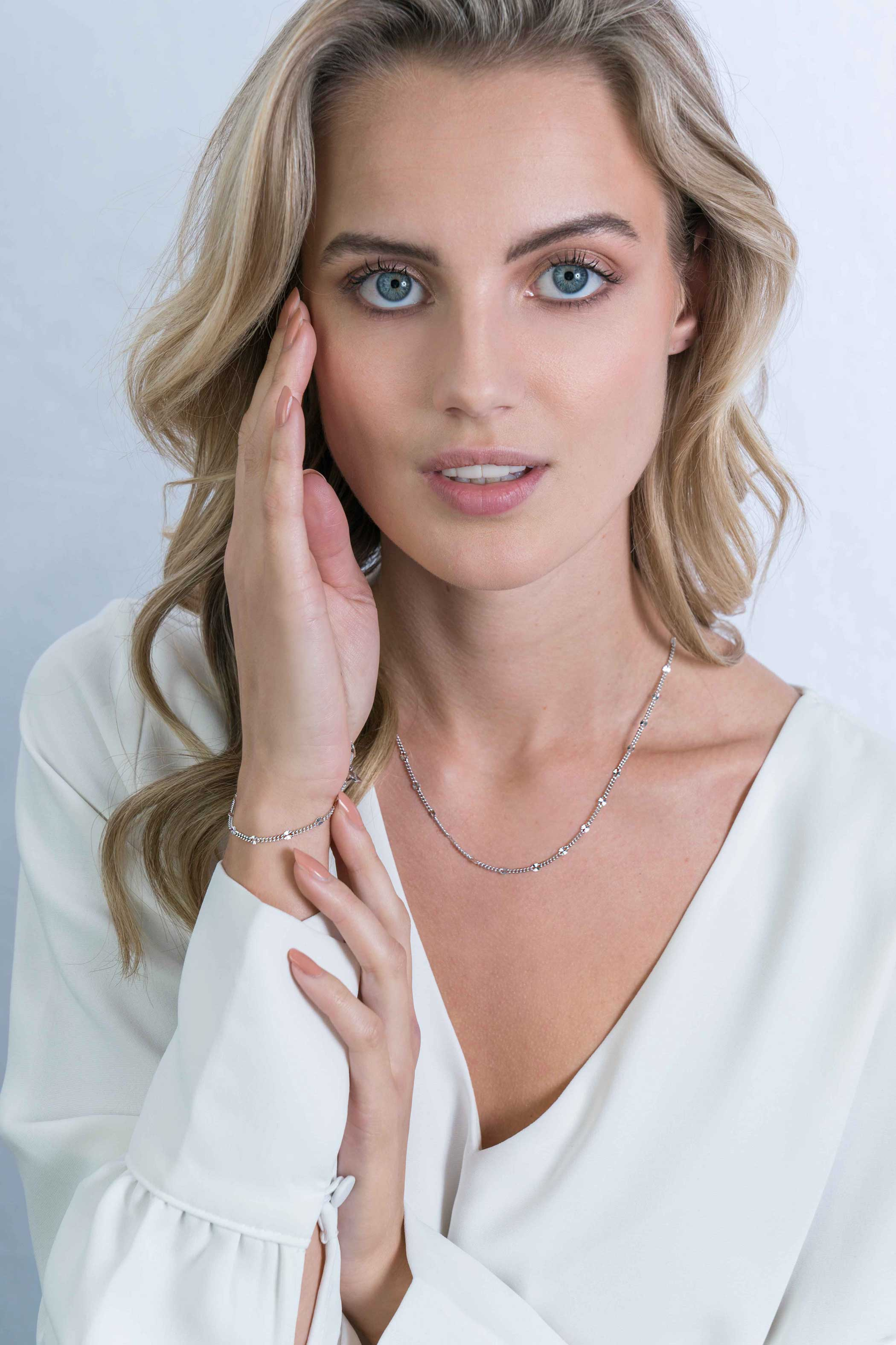 ZINZI silbernes Gourmet Fantasie Armband 2,7mm breit 17-20cm ZIA2157