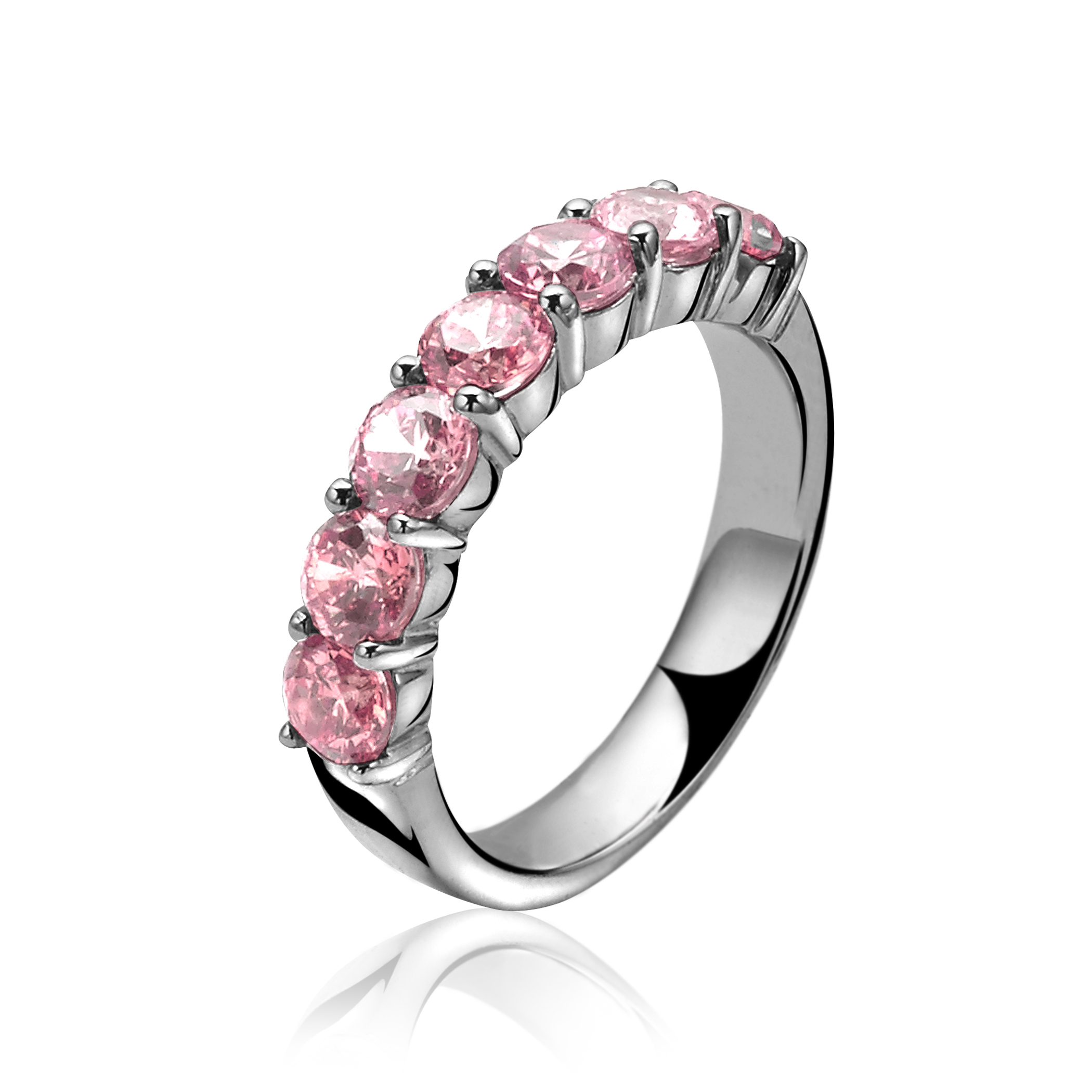 ZINZI silberner Ring rosa ZIR1000R