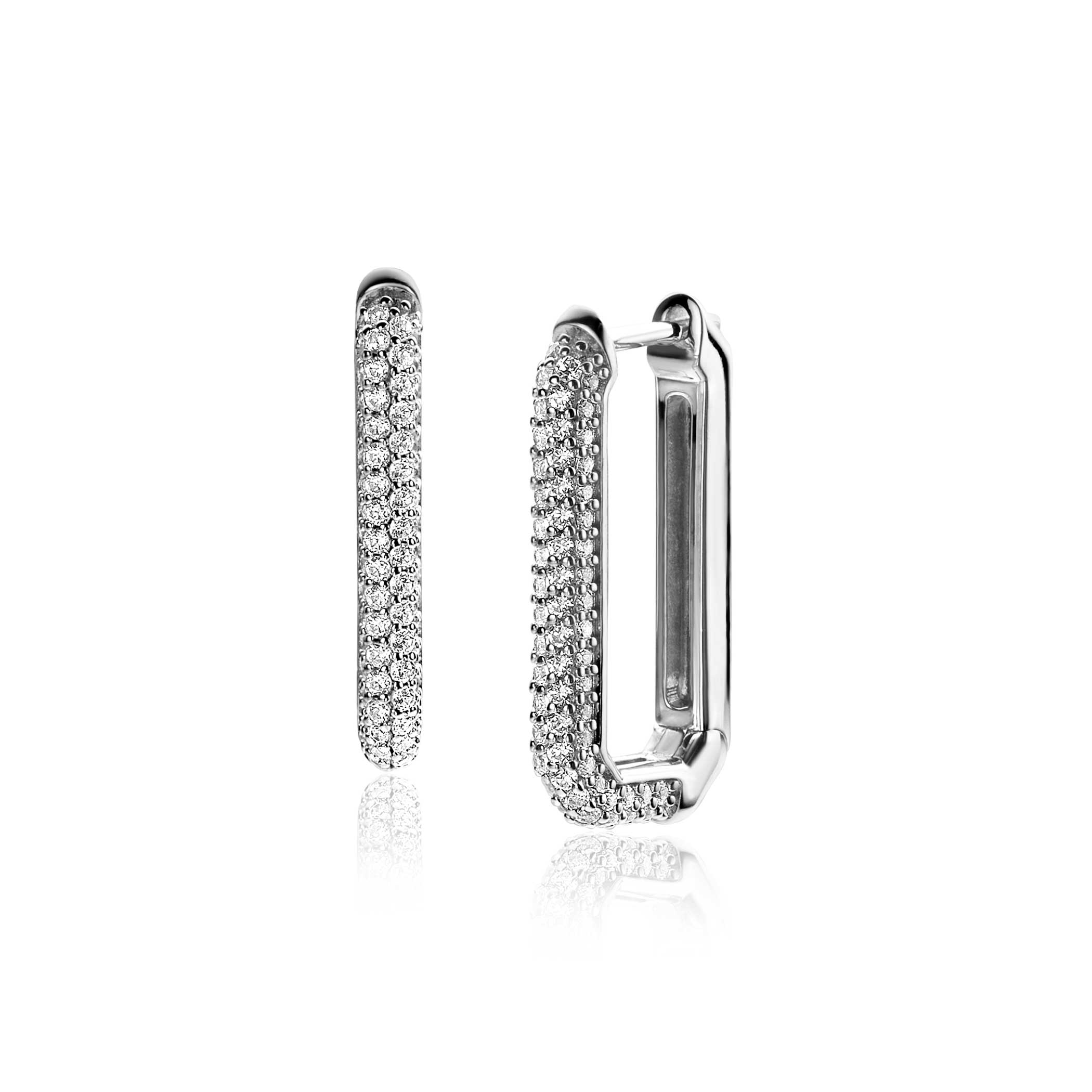 ZINZI * zlv. klapcreolen rechth.strak+zirc. 23.5x3mm