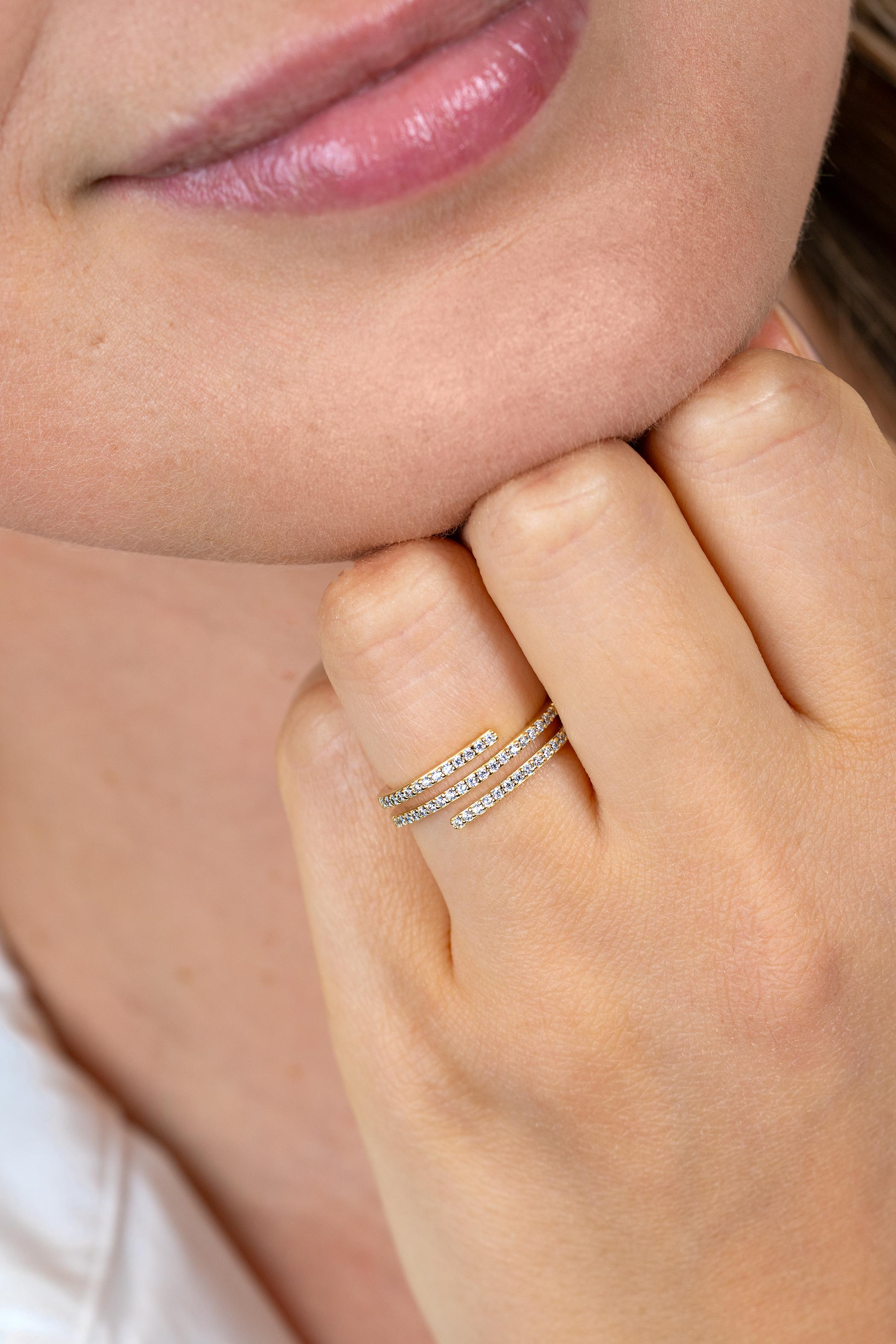 ZINZI zlv. ring gg.verg.slagmodel 3 banen zirc.mt.62