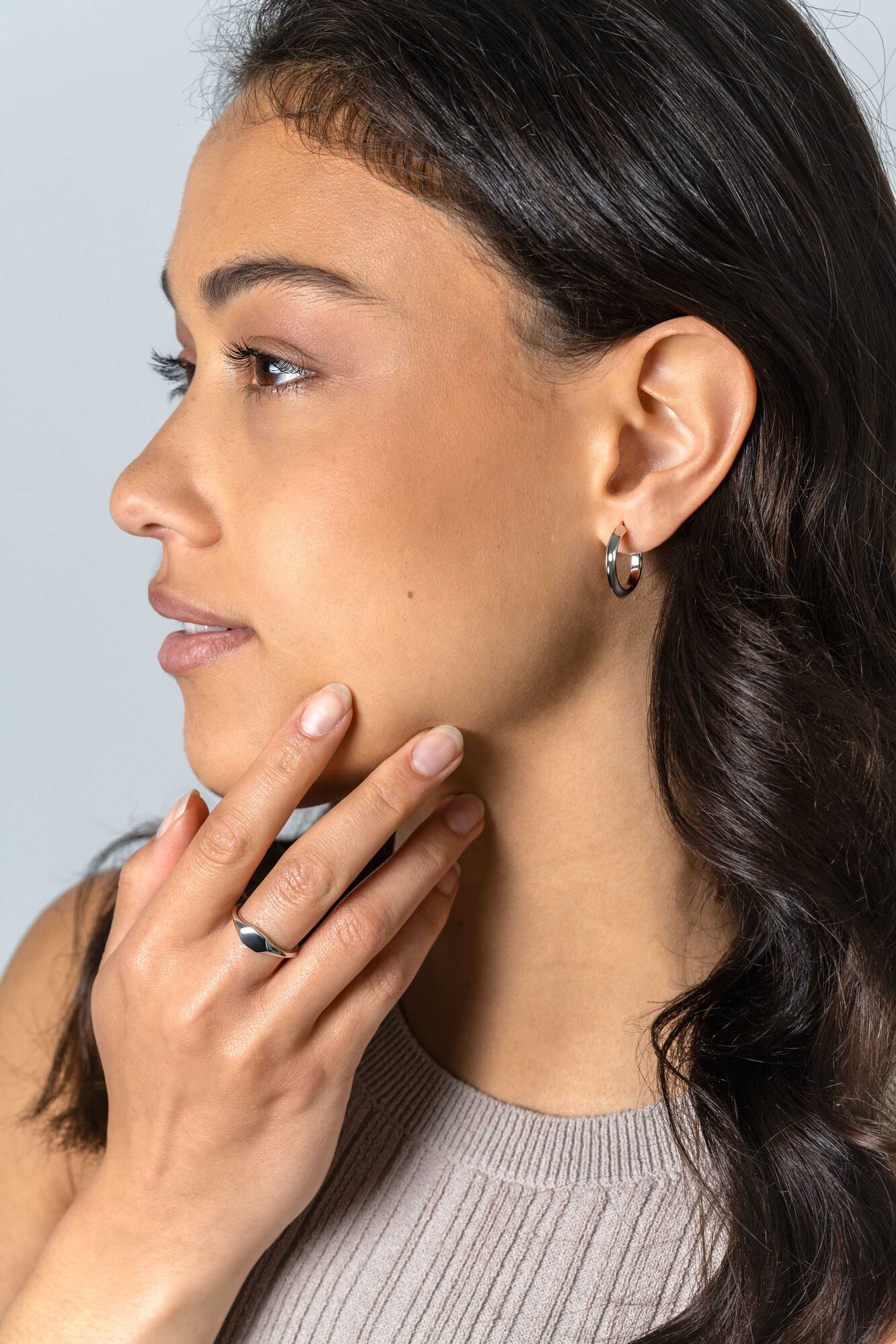 ZINZI zlv. oorstekers driehoek buis 20x3mm