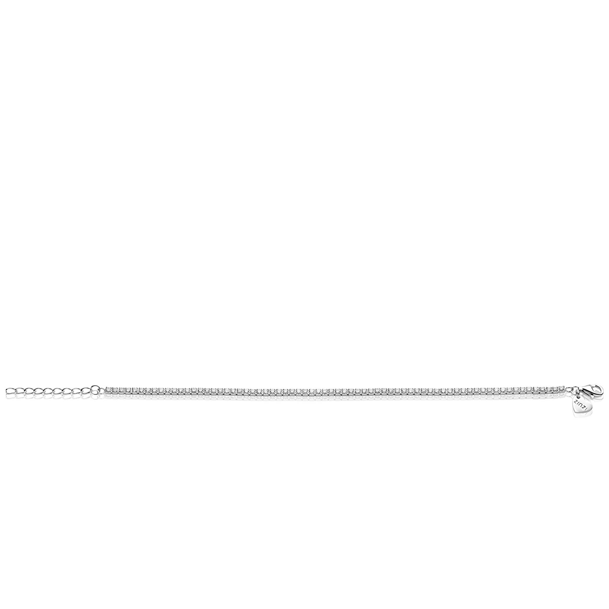 ZINZI zlv. tennis armband zirconia's