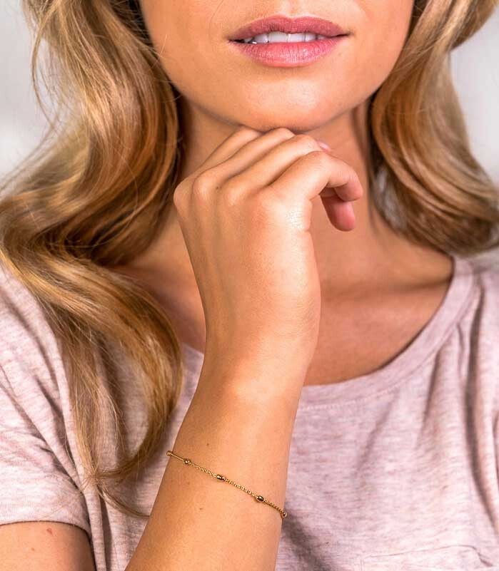 ZINZI silbernes Fantasie Armband gelb vergoldet oval 16,5-20cm ZIA1655G