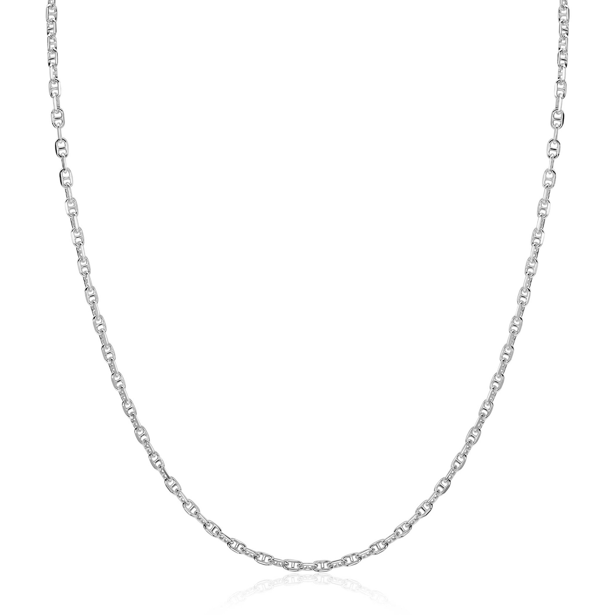 ZINZI zlv. collier massieve marine schakels