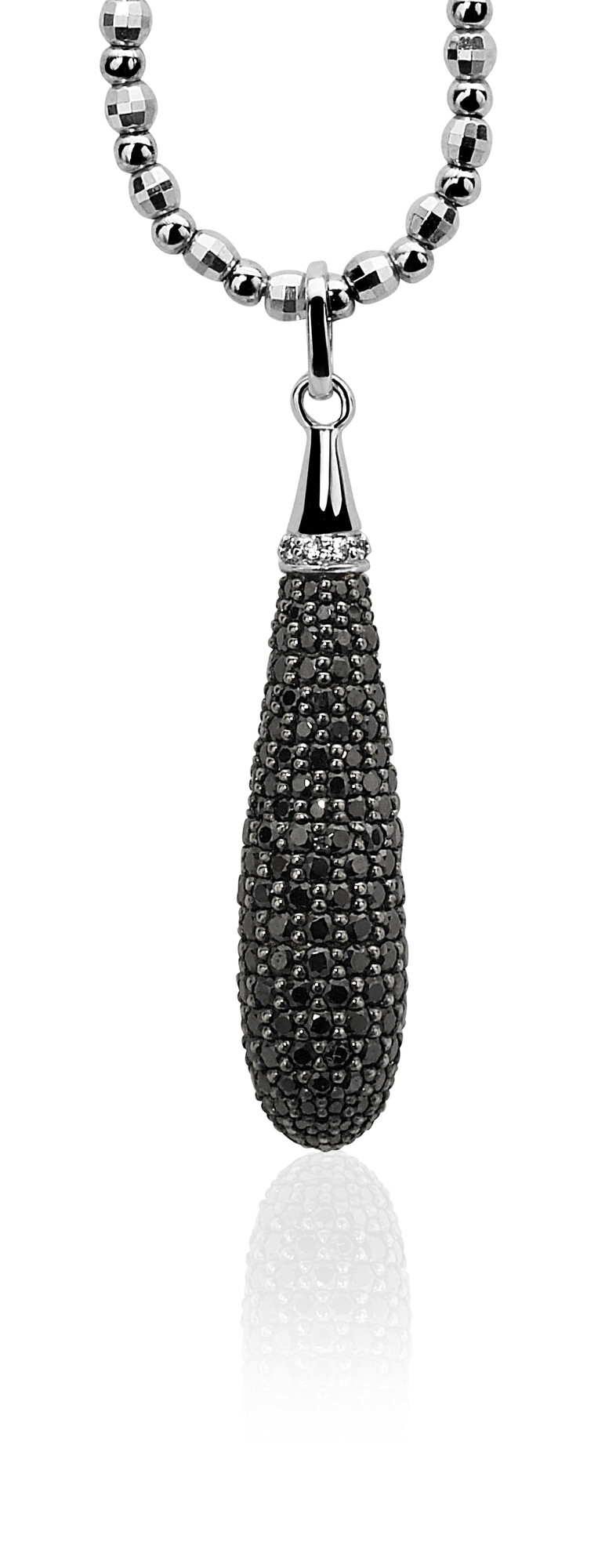 Zinzi silberner Pendelanhänger schwarz ZIH935Z