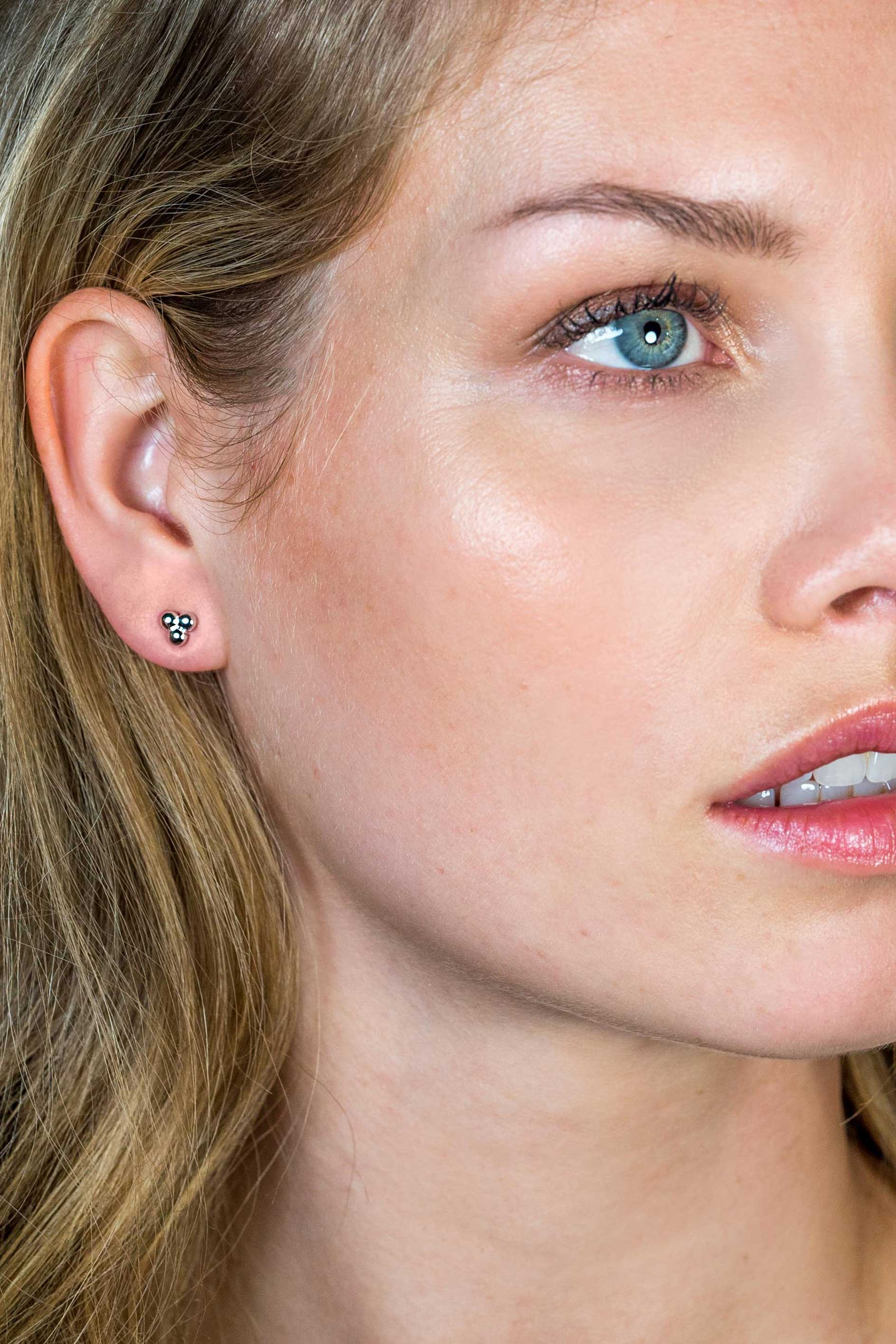 ZINZI silberne Ohrstecker 3x Kugel glatt 5,5mm ZIO1588