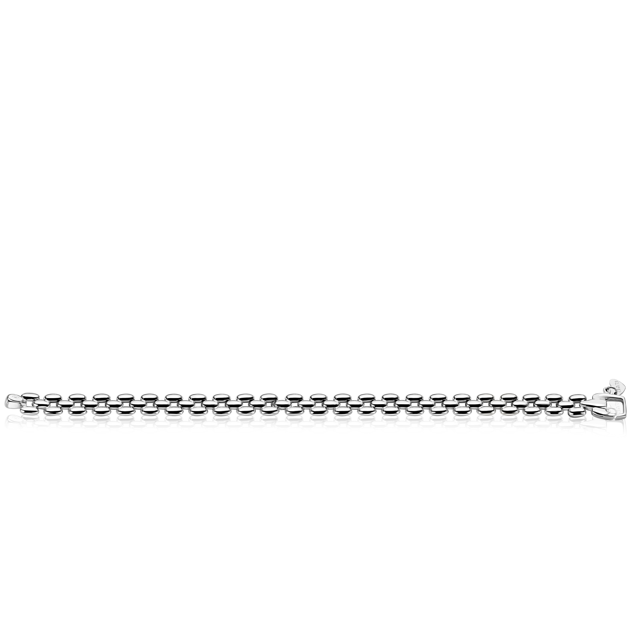 ZINZI zlv. armband rolex-style breed 8mm