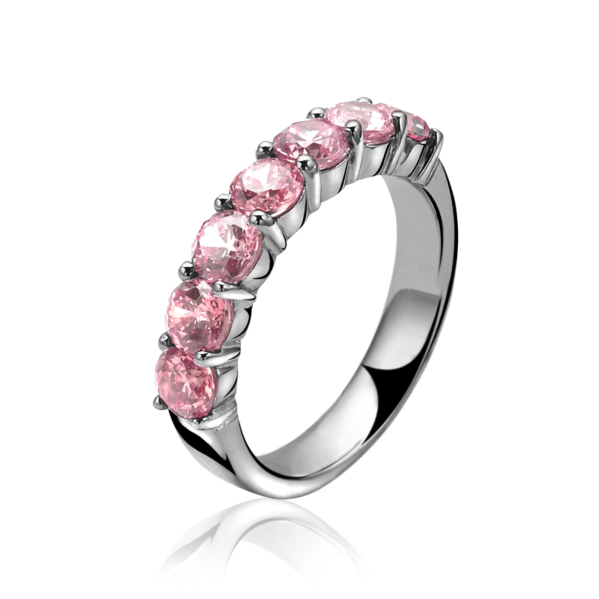 ZINZI silberner Ring rosa ZIR1000R