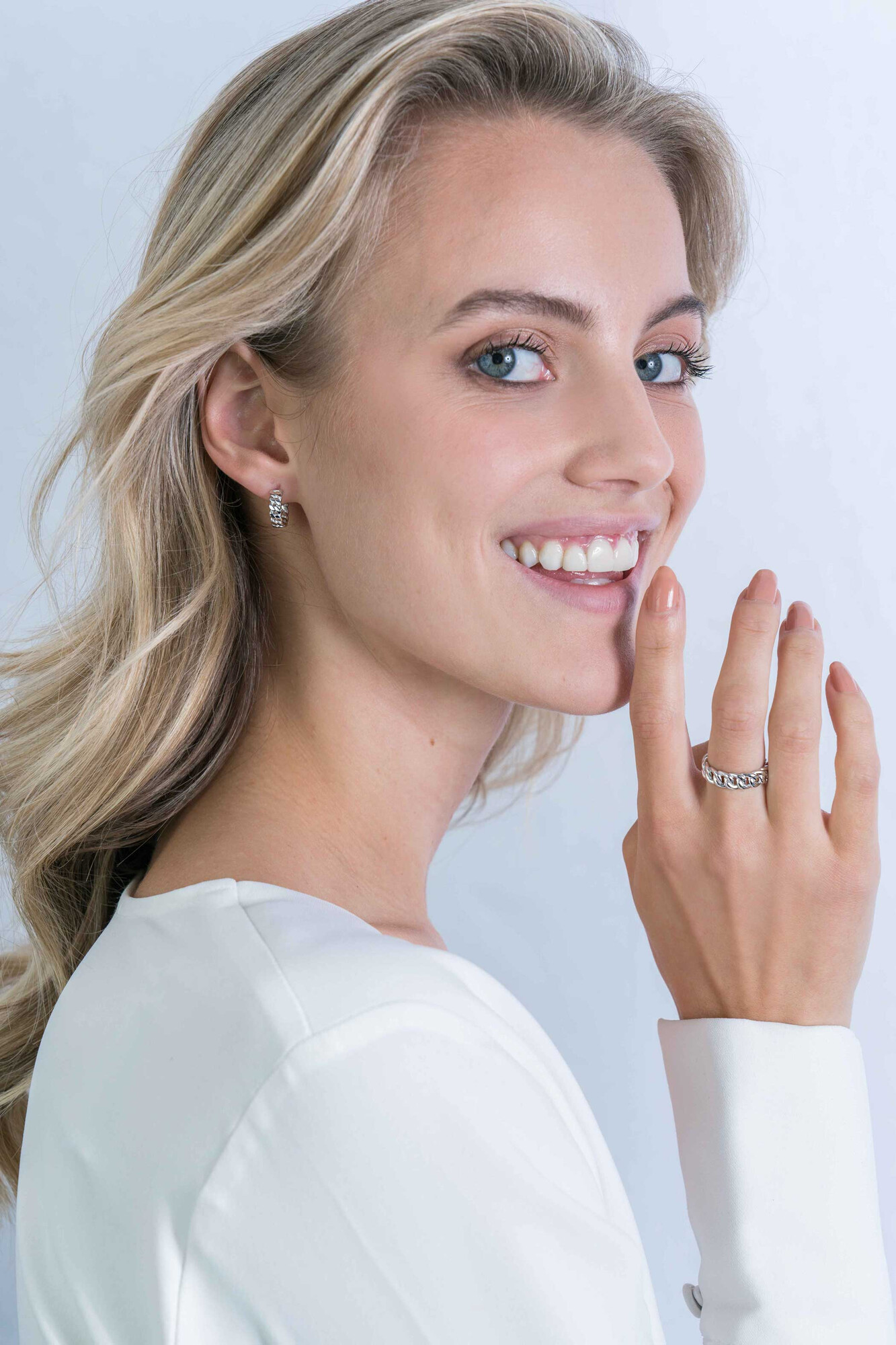 ZINZI silberner Ring Gourmet Glieder 5,5mm breit ZIR2117