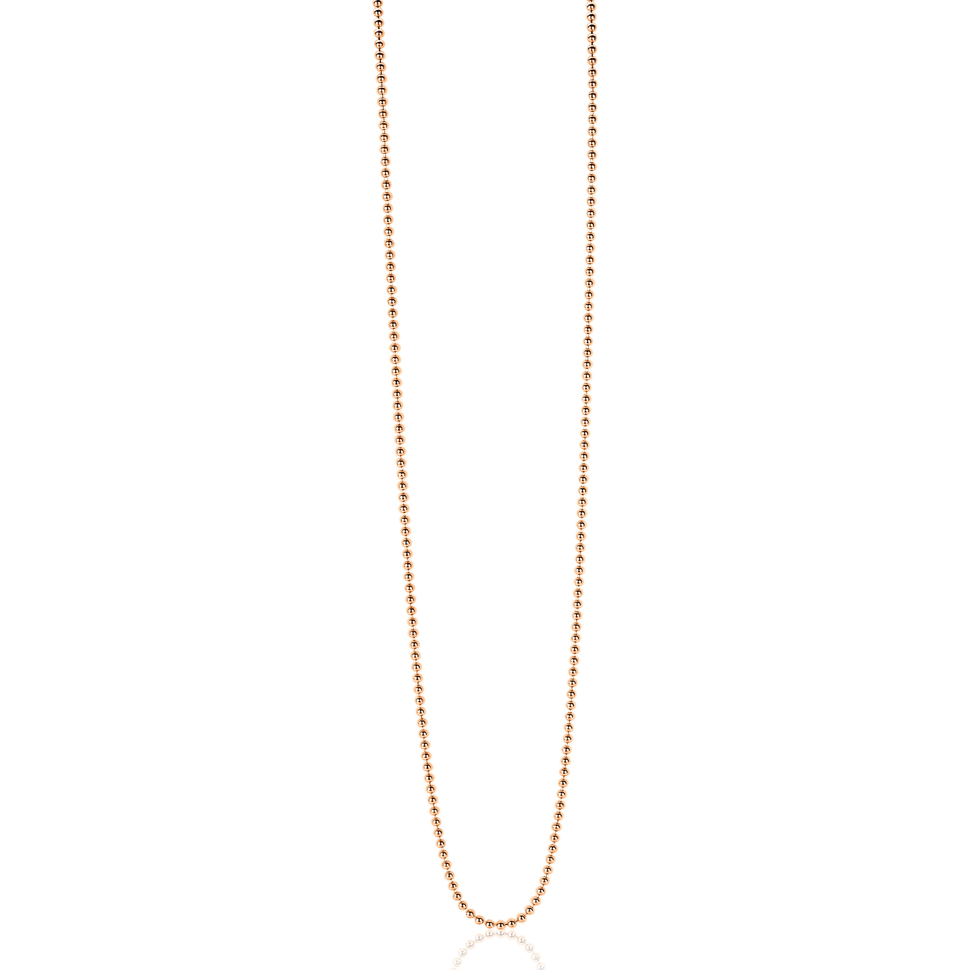 ZINZI zlv. bol collier 90 cm rosé verguld