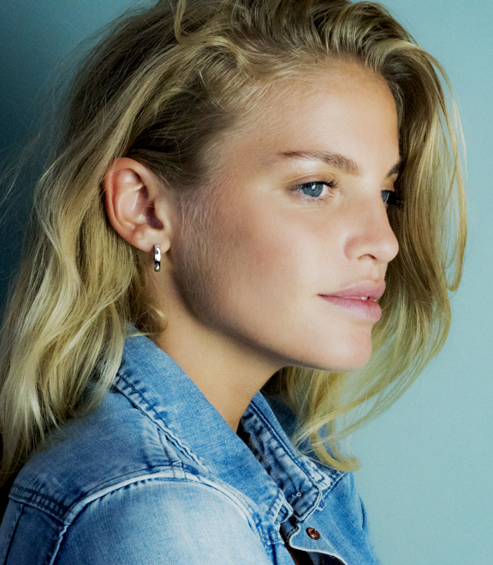 Zinzi silberne Kreolen 17 x 3mm ZIO186