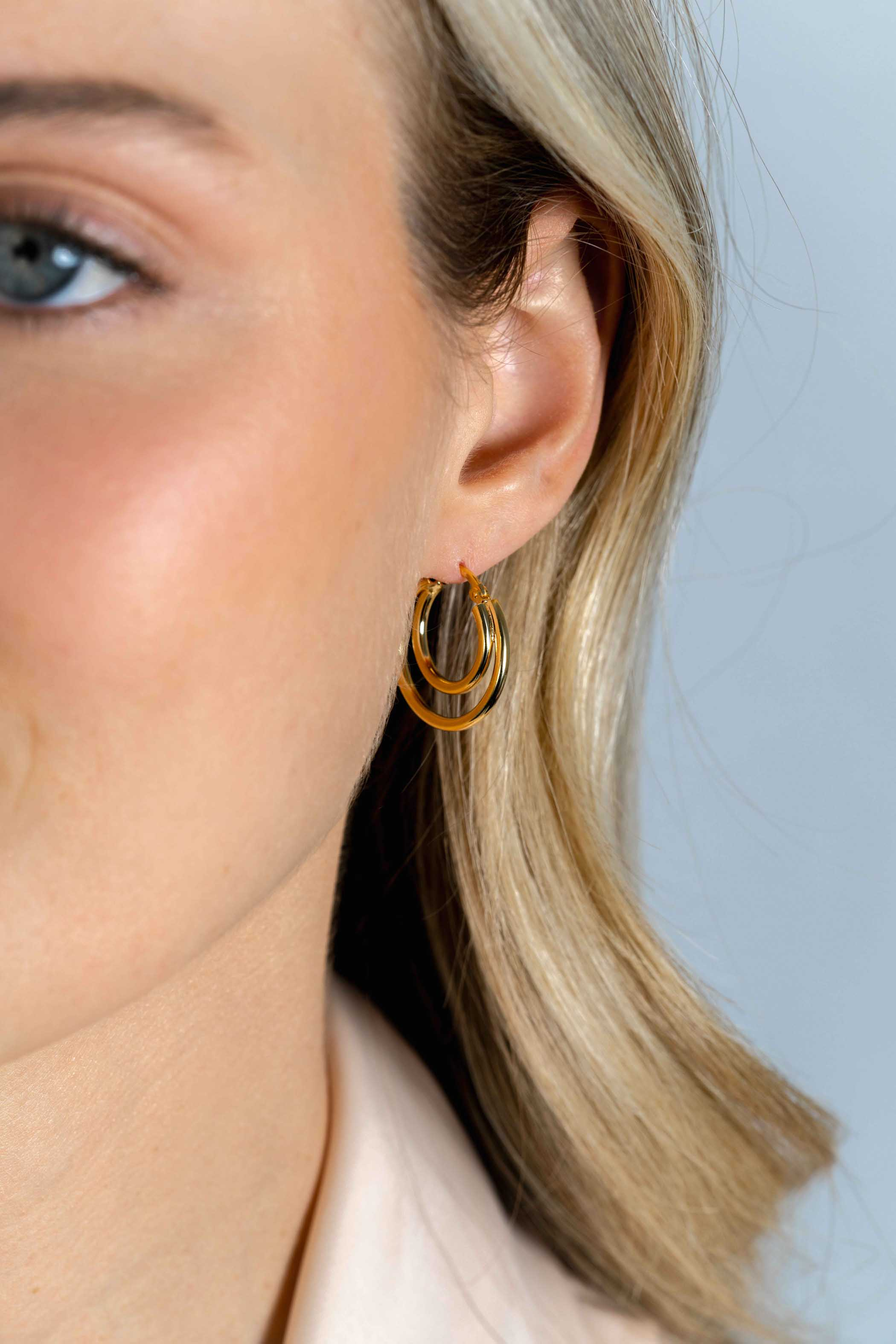 ZINZI zlv. oorr.gg.verg.2 ringen in 2 maten 22x2mm