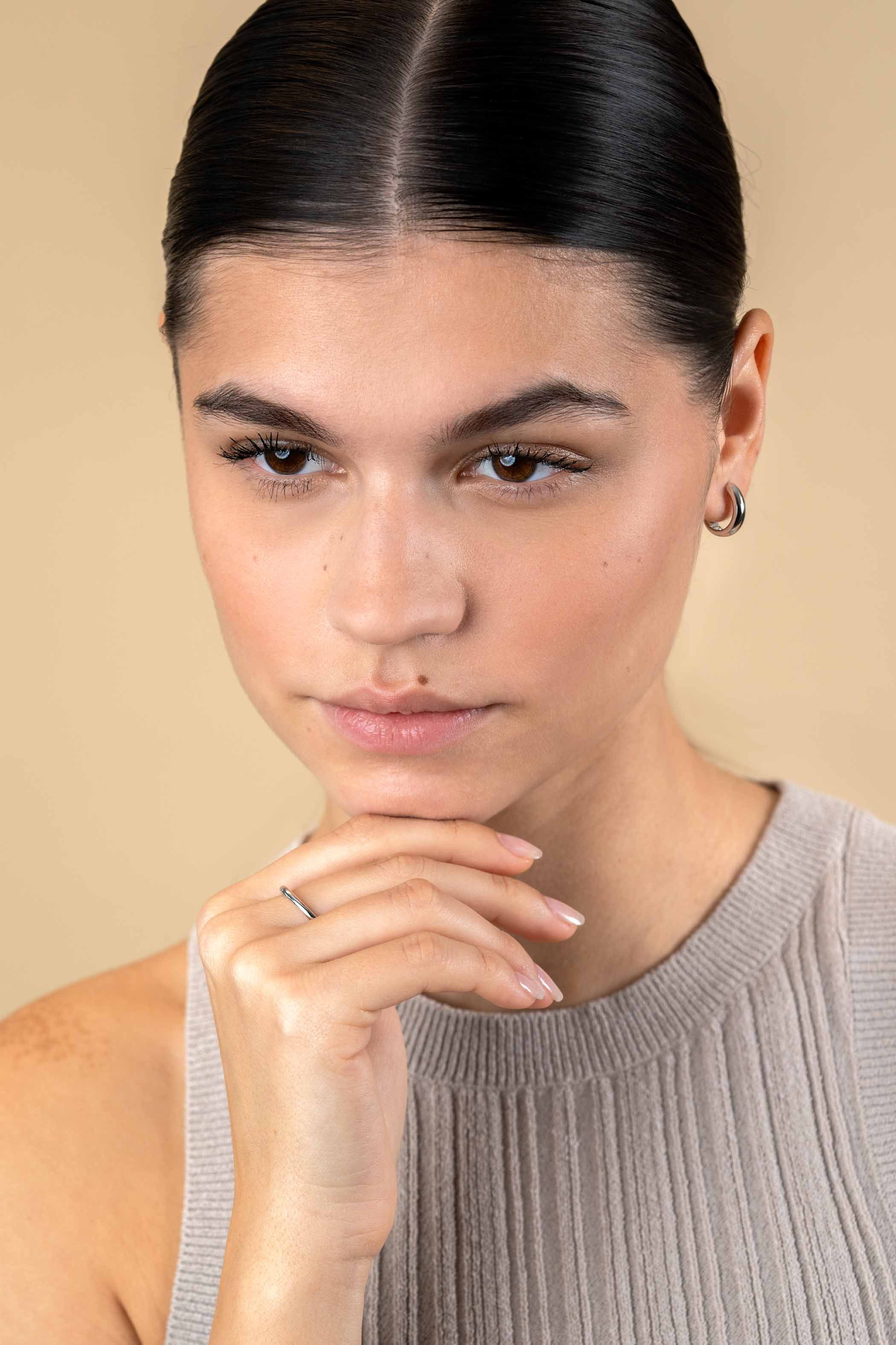 ZINZI zlv. aanschuifring glad ronde buis 2.3mm mt62