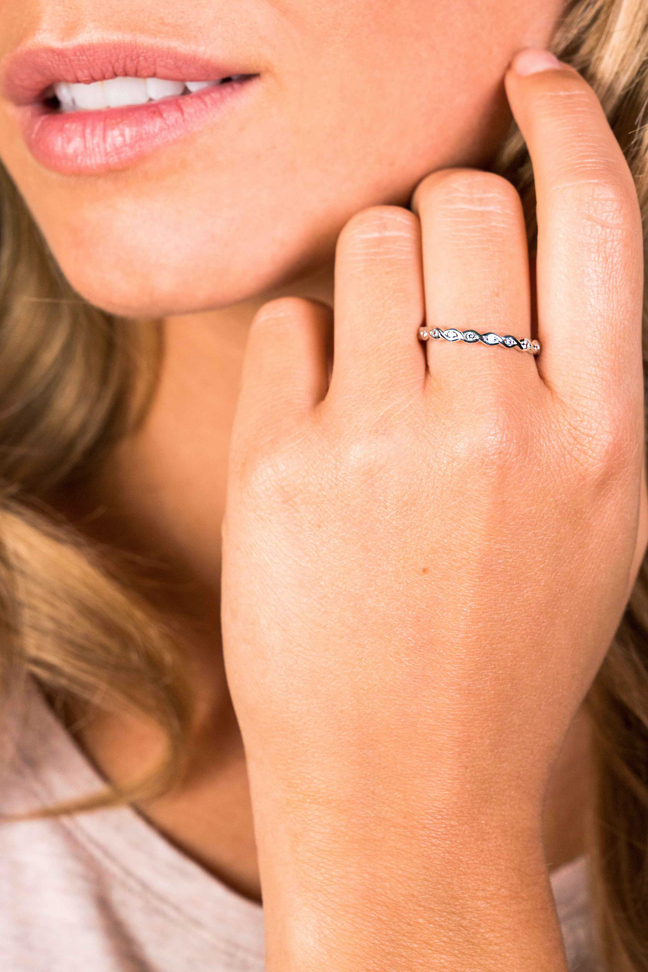 ZINZI silberner Ansteckring Infinity weiß 2,4mm ZIR1595