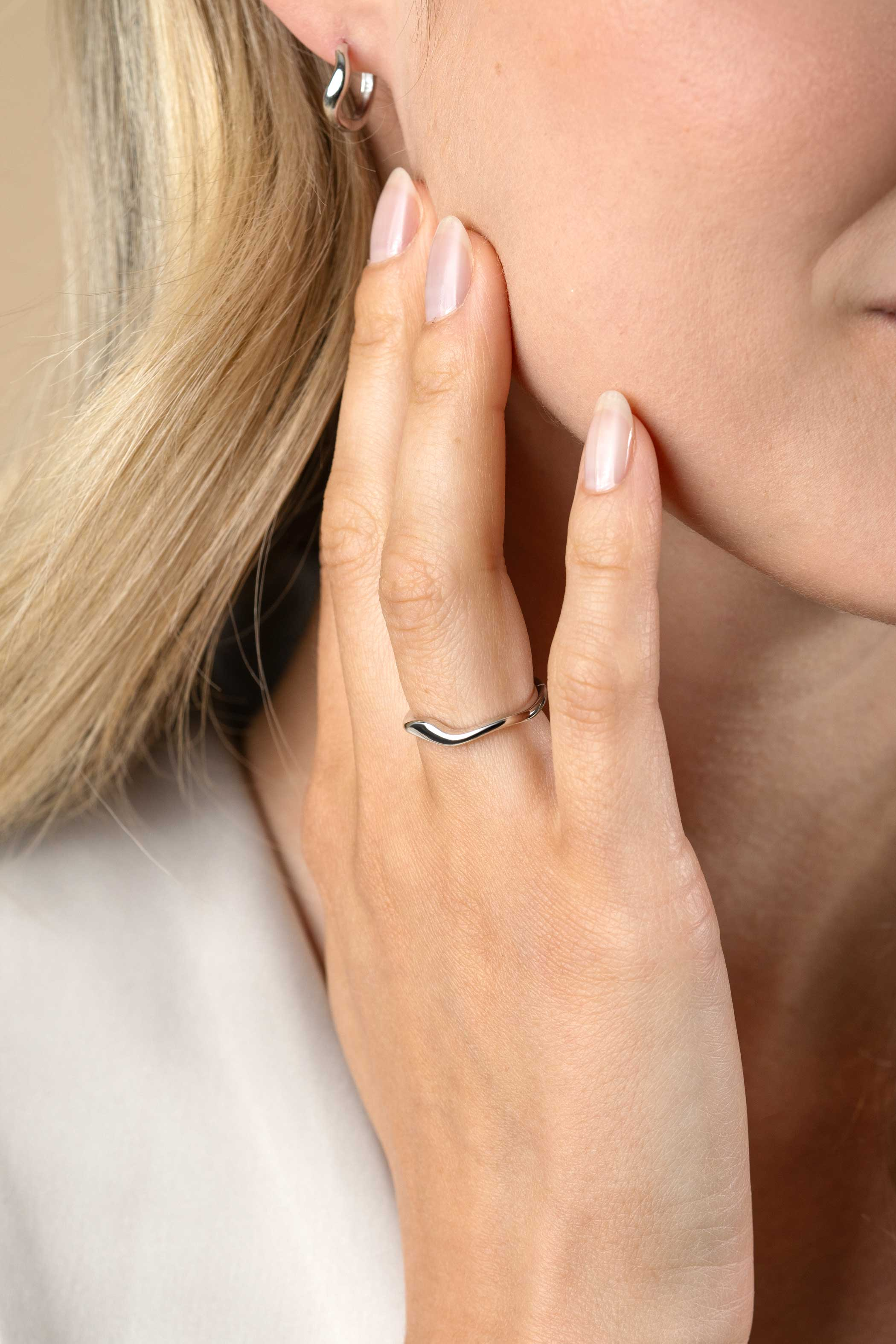 ZINZI Silberring organisch geformt, 3,5mm breit ZIR2627