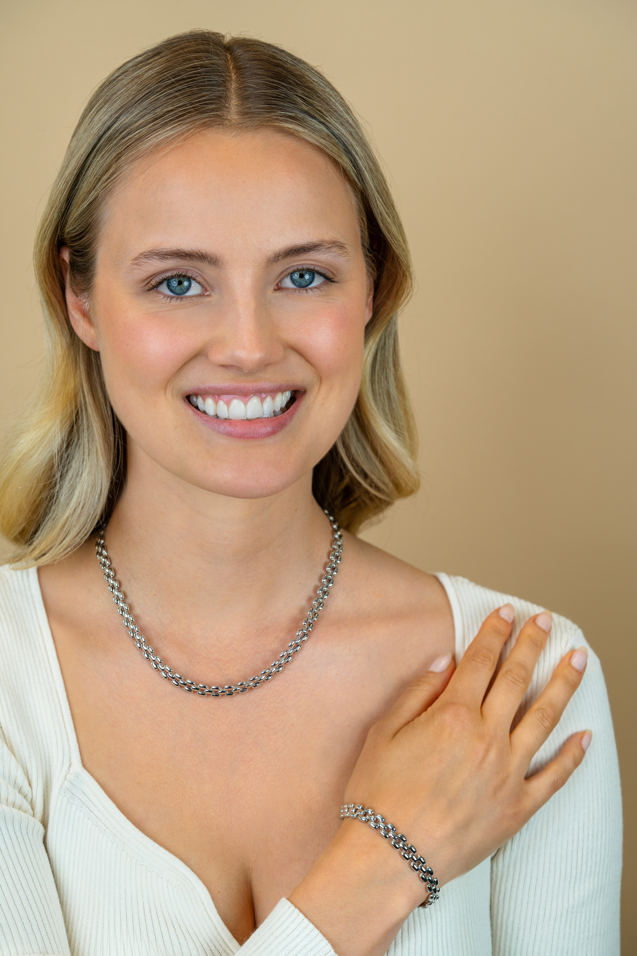 ZINZI zlv. armband rolex-style breed 8mm