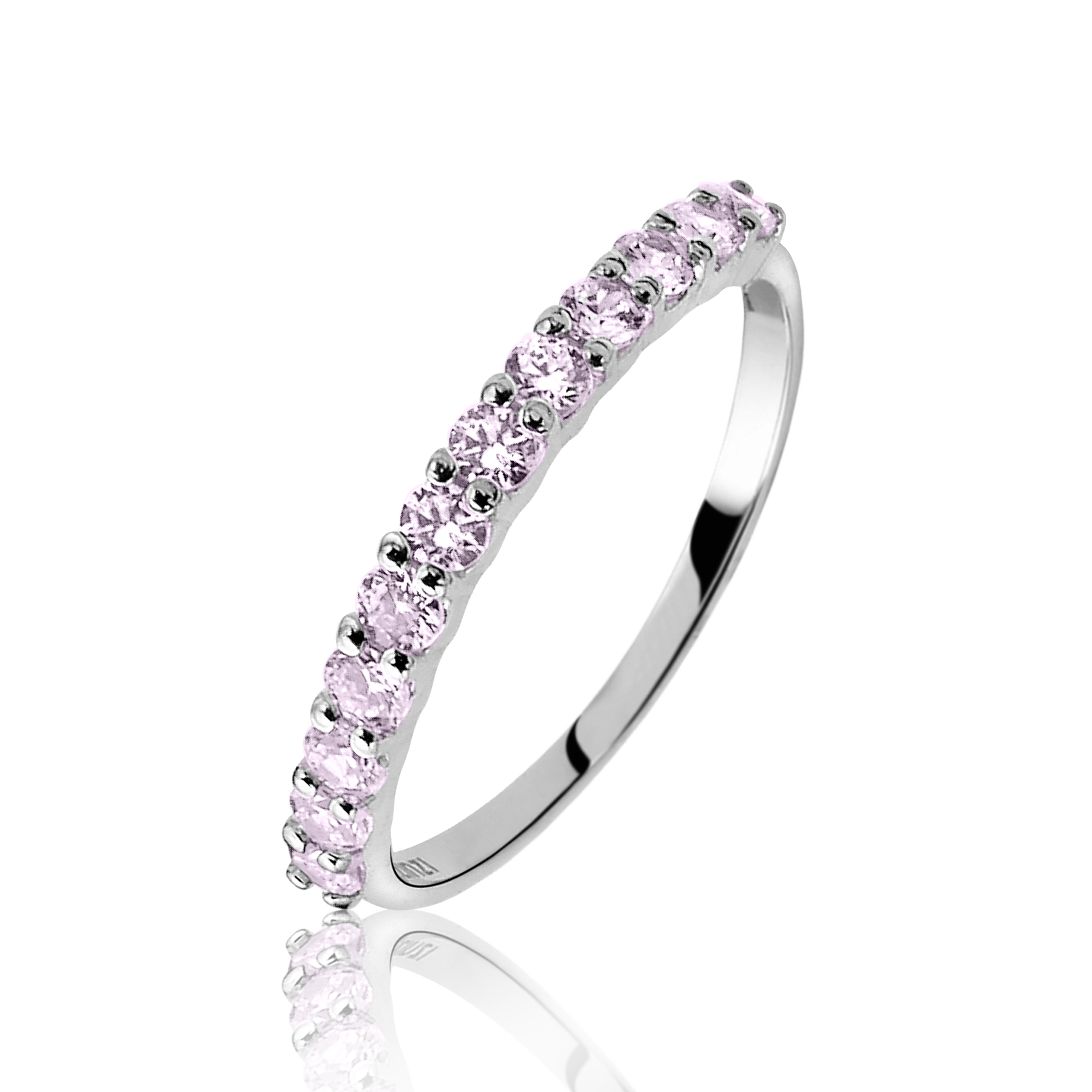 ZINZI silberner Ring rosa ZIR827R