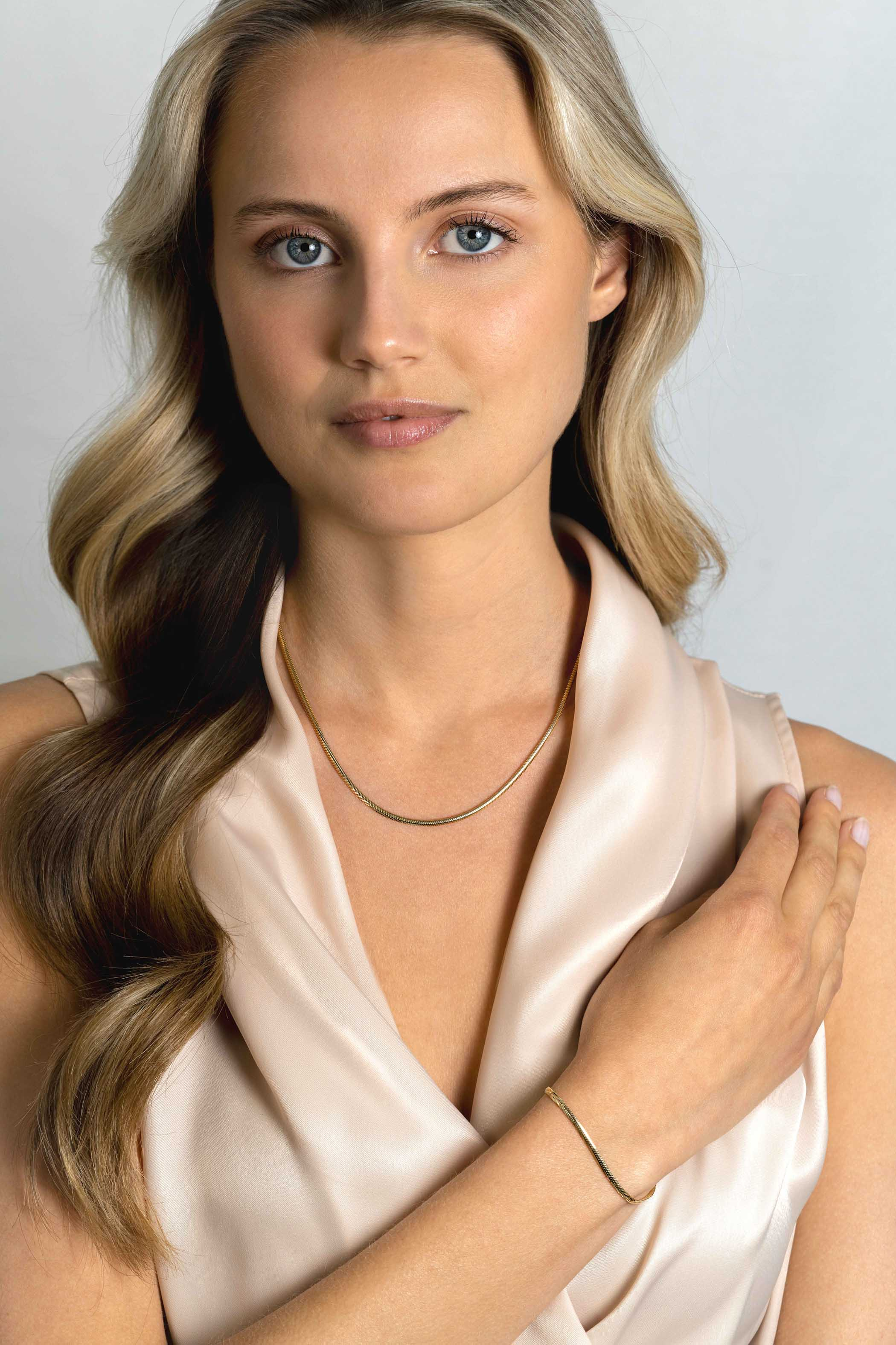 ZINZI zlv. armb.gg.verg. platte slang 2.5mm breed