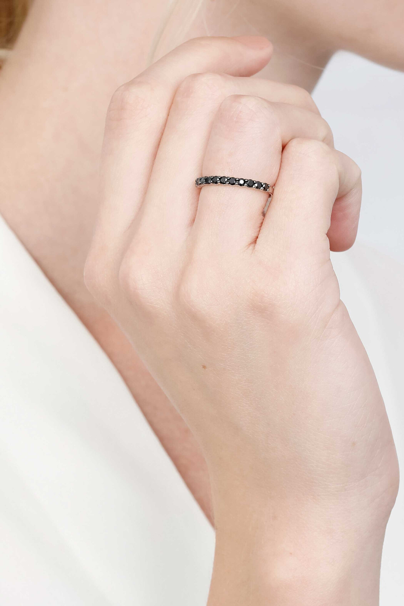 ZINZI silberner Ring schwarz ZIR827Z