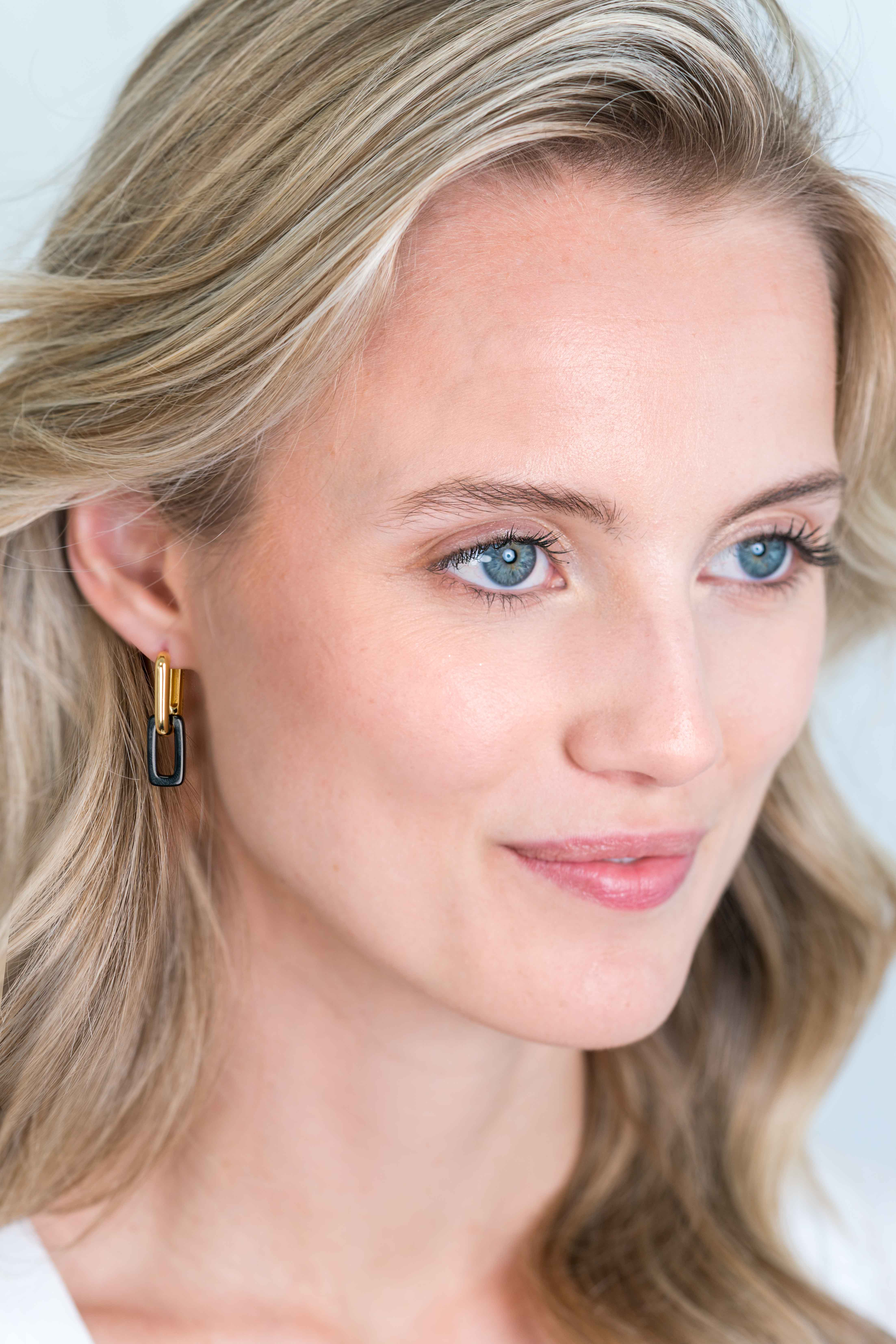 ZINZI zlv. creoolhangers zwart