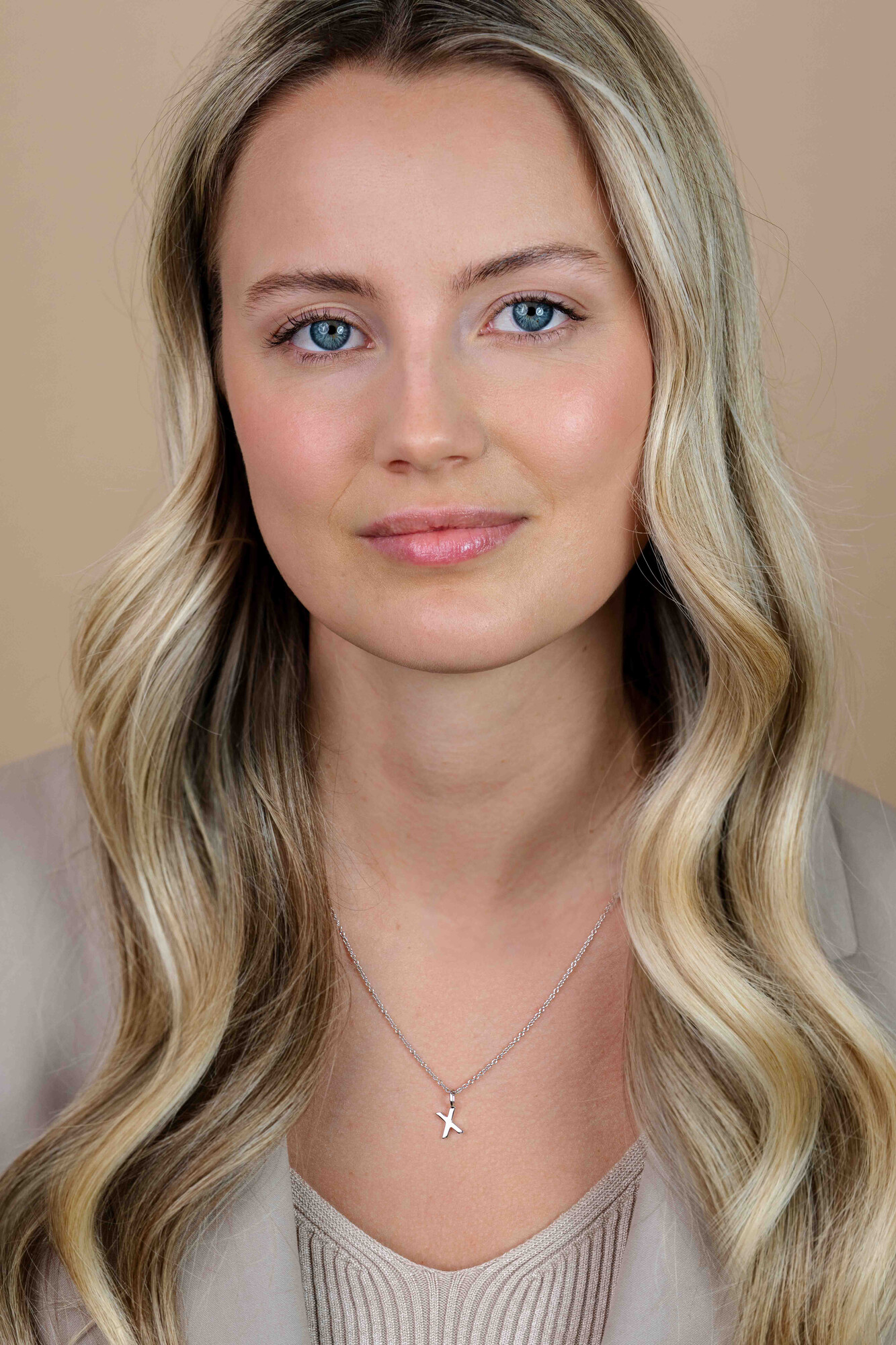 ZINZI silberner Buchstaben Anhänger X ZIH2140X