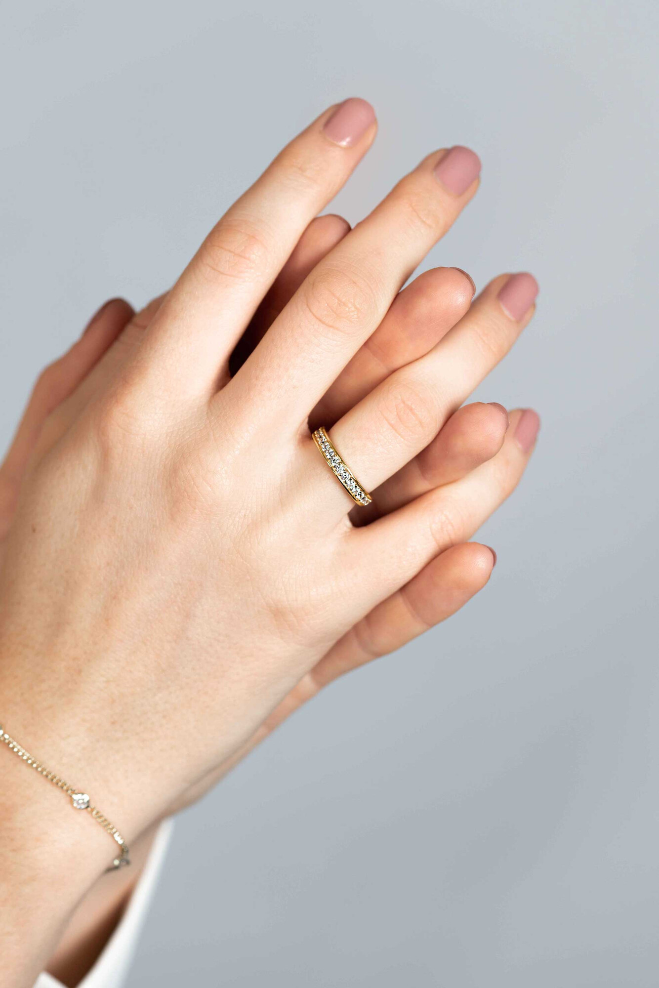 ZINZI silberner Ring gelb vergoldet weiß ZIR2050Y