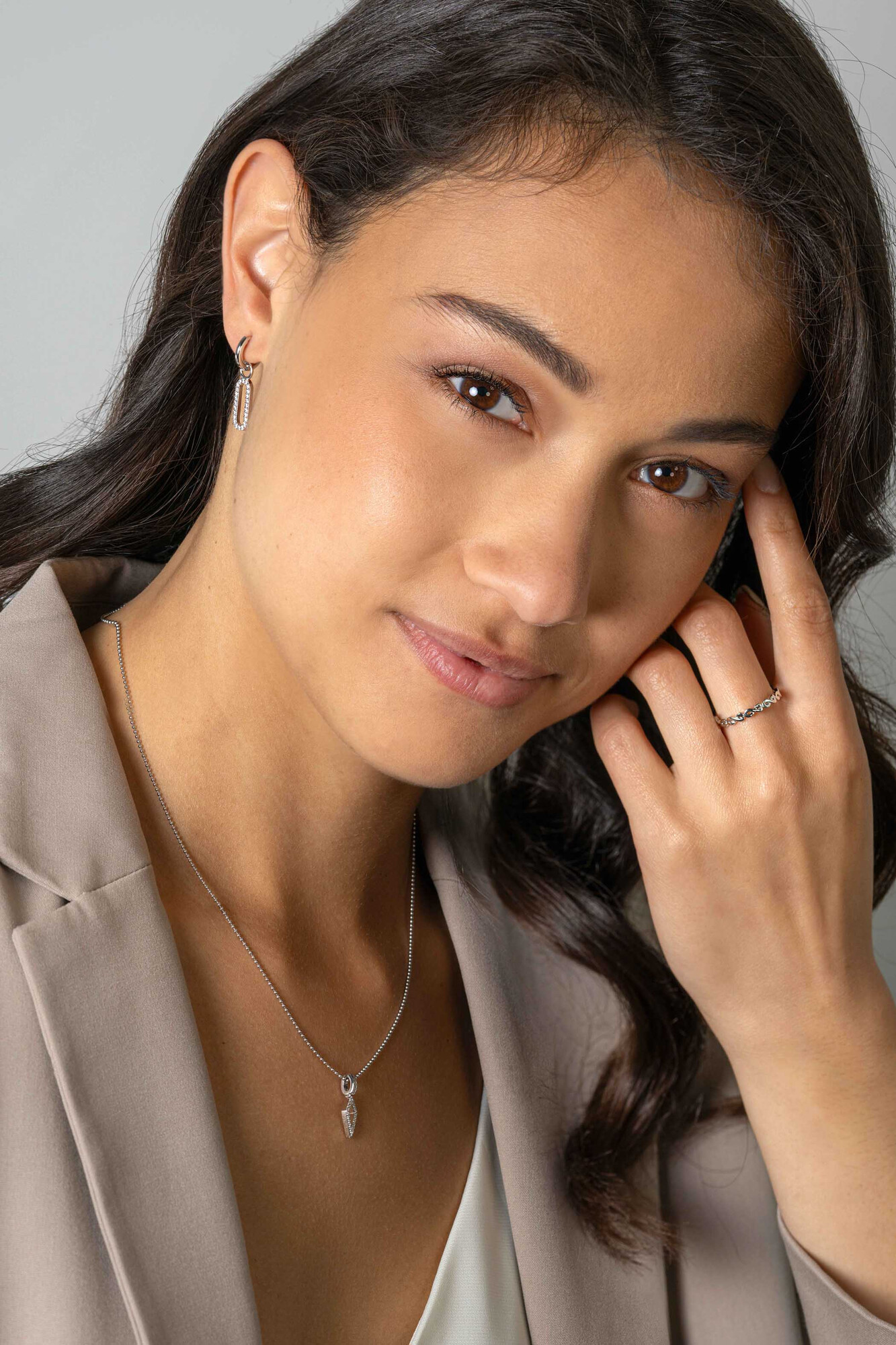 ZINZI zlv. aanschuifring  infinity 2.6mm breed mt.62