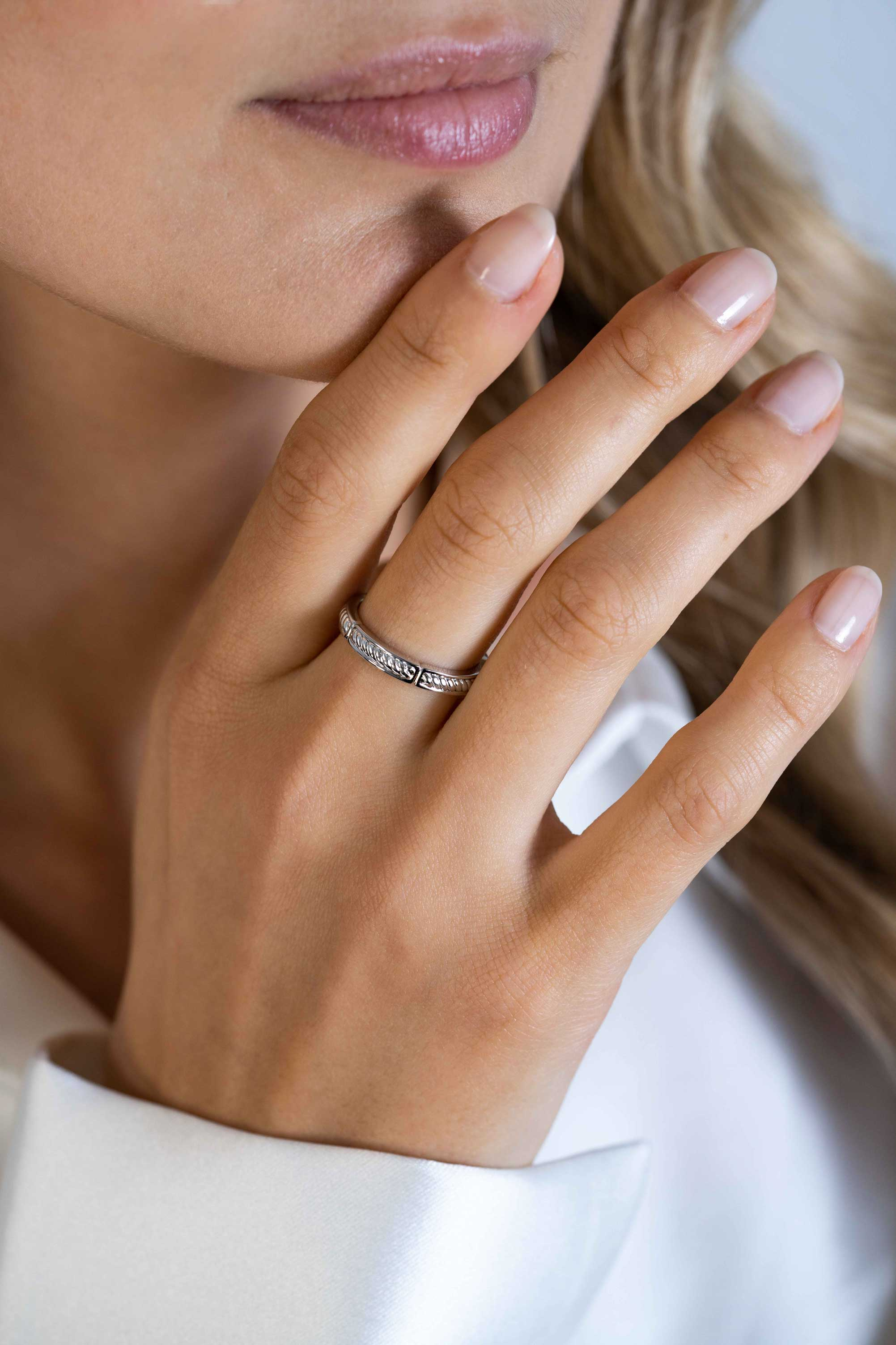 ZINZI zlv. aanschuifring mt.58