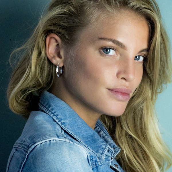 Zinzi silberne Kreolen 24 x 3mm ZIO192