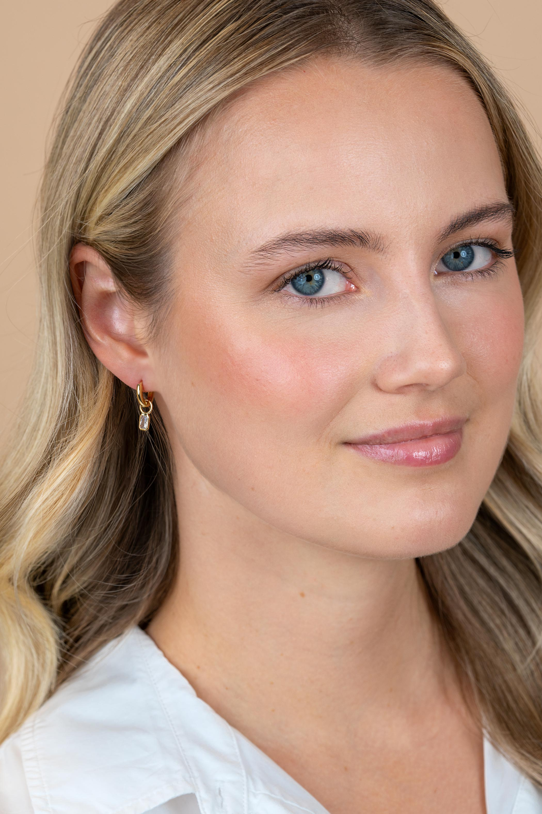 ZINZI zlv.oorbedels gg.verg.rechthoek zirconia