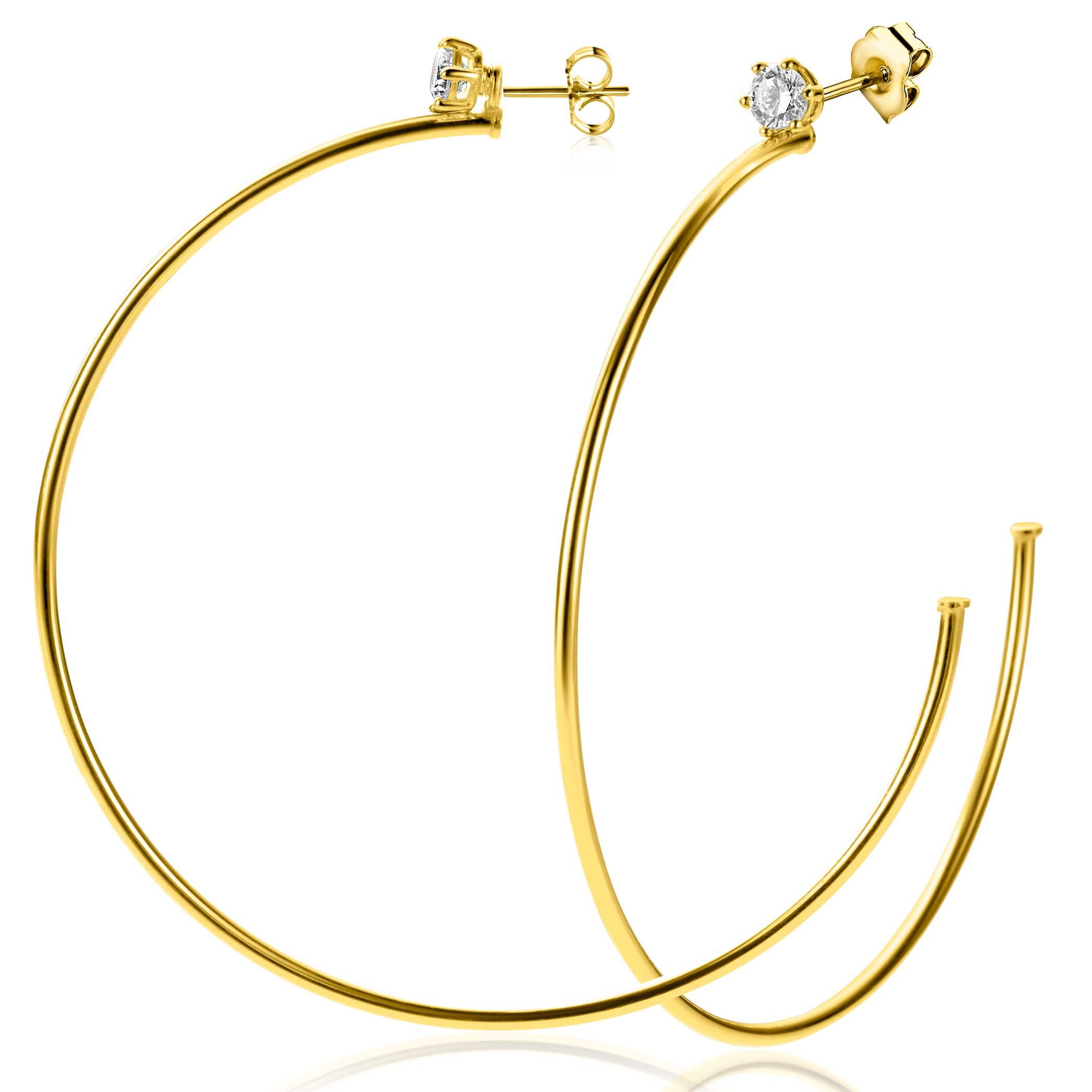 ZINZI zlv. oorstekers gg.verg.zirc.en grote ring 55mm