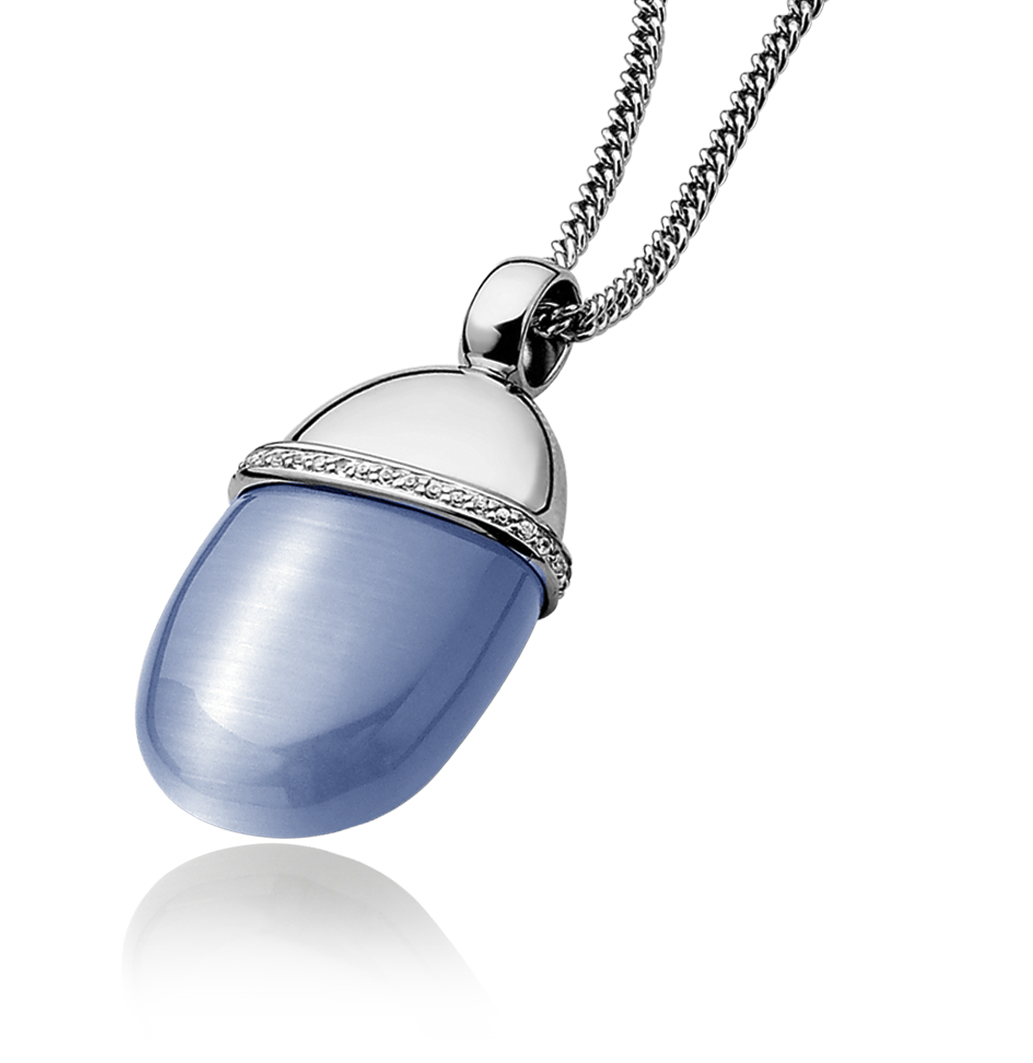 Zinzi silberner Anhänge hellblau ZIH794A