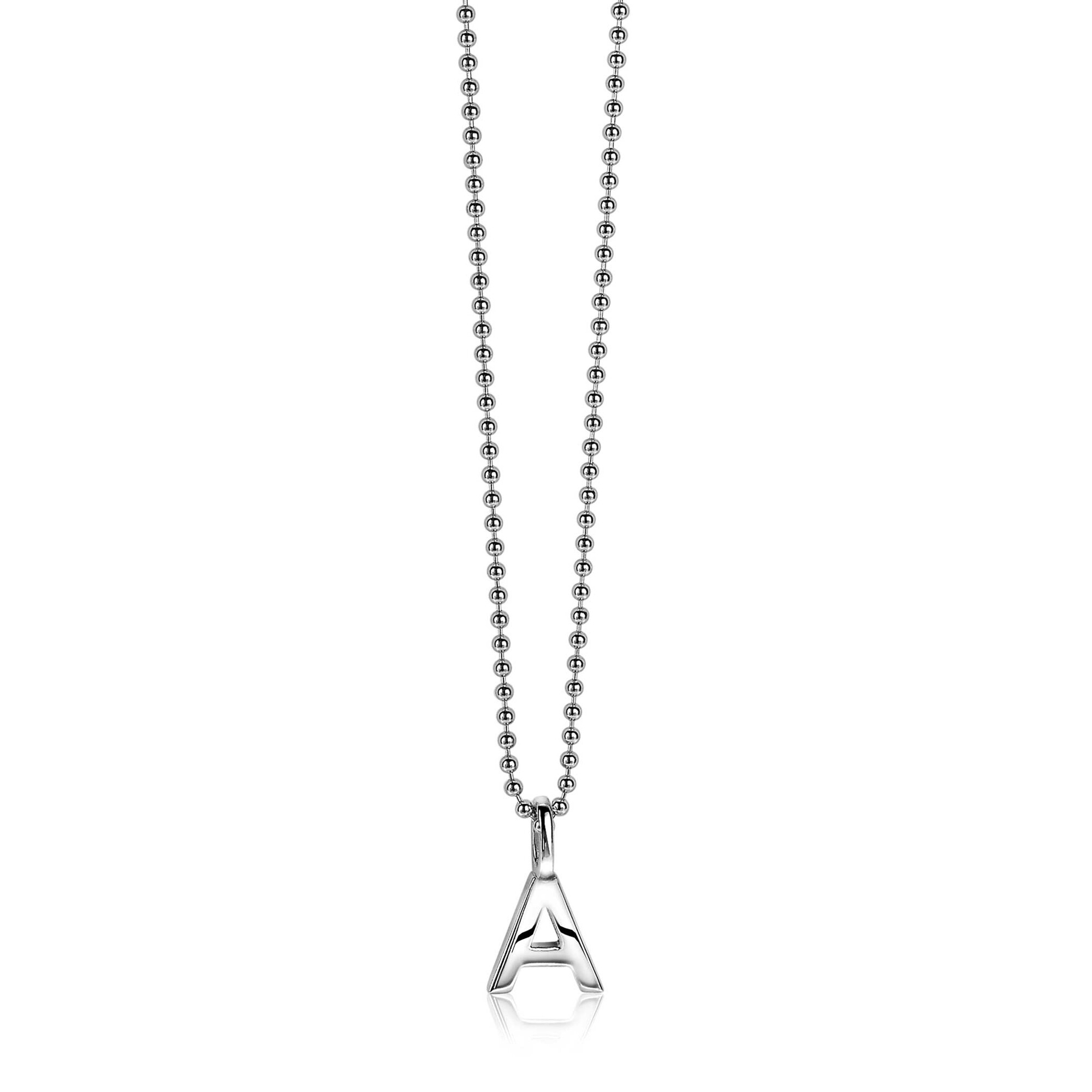 ZINZI silberner Buchstaben Anhänger A ZIH2140A