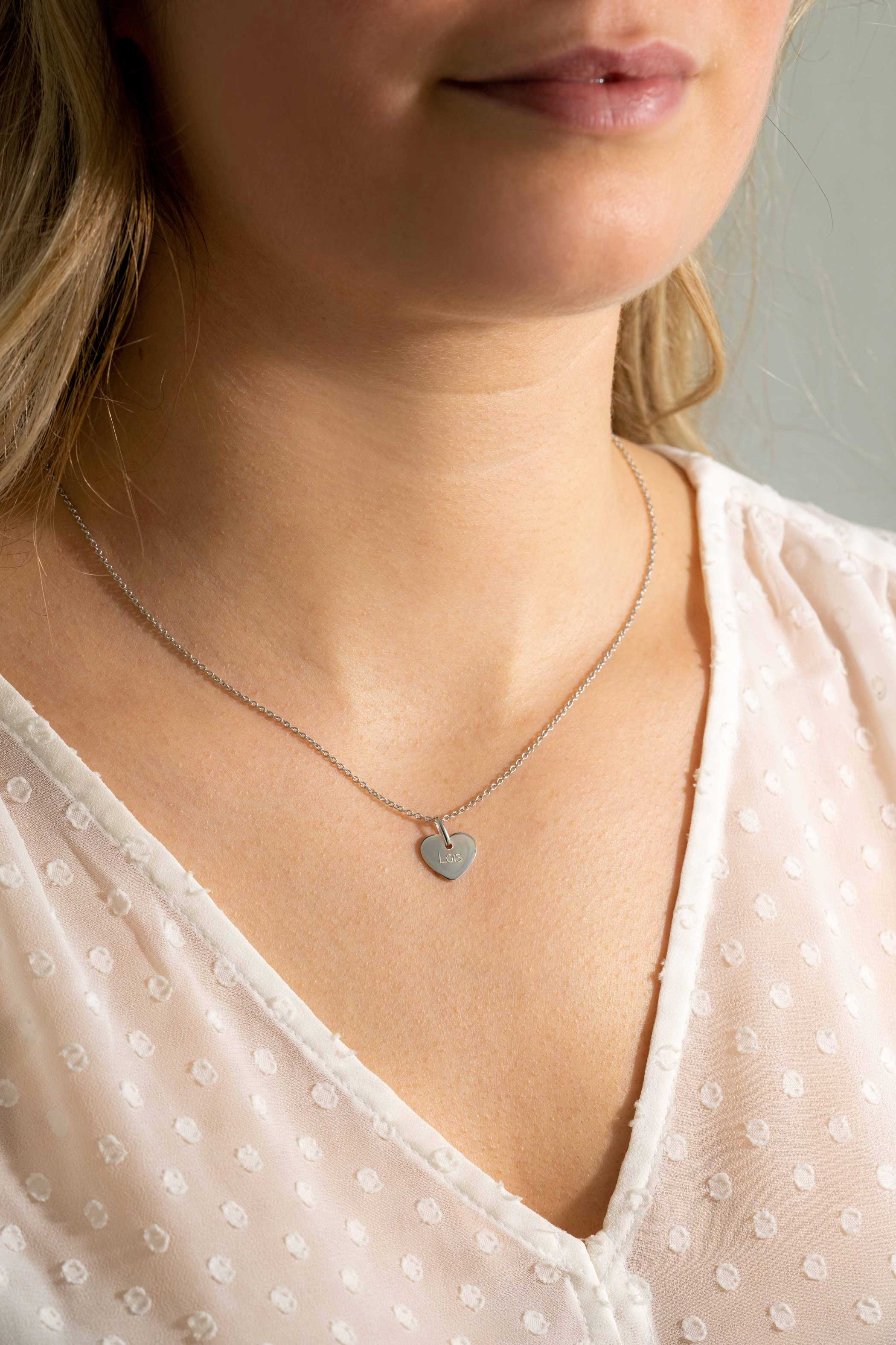 ZINZI zlv. hanger glanzend hart 12mm