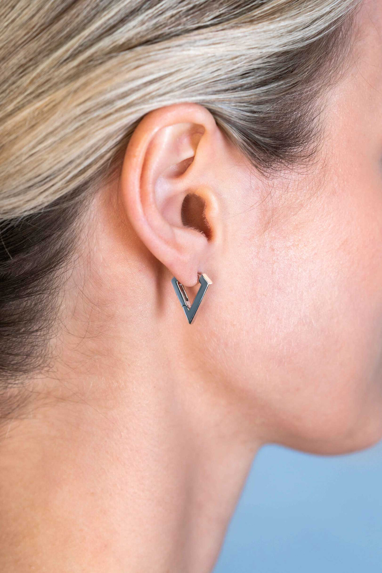 ZINZI zlv. klapcreolen V vorm 16x3mm