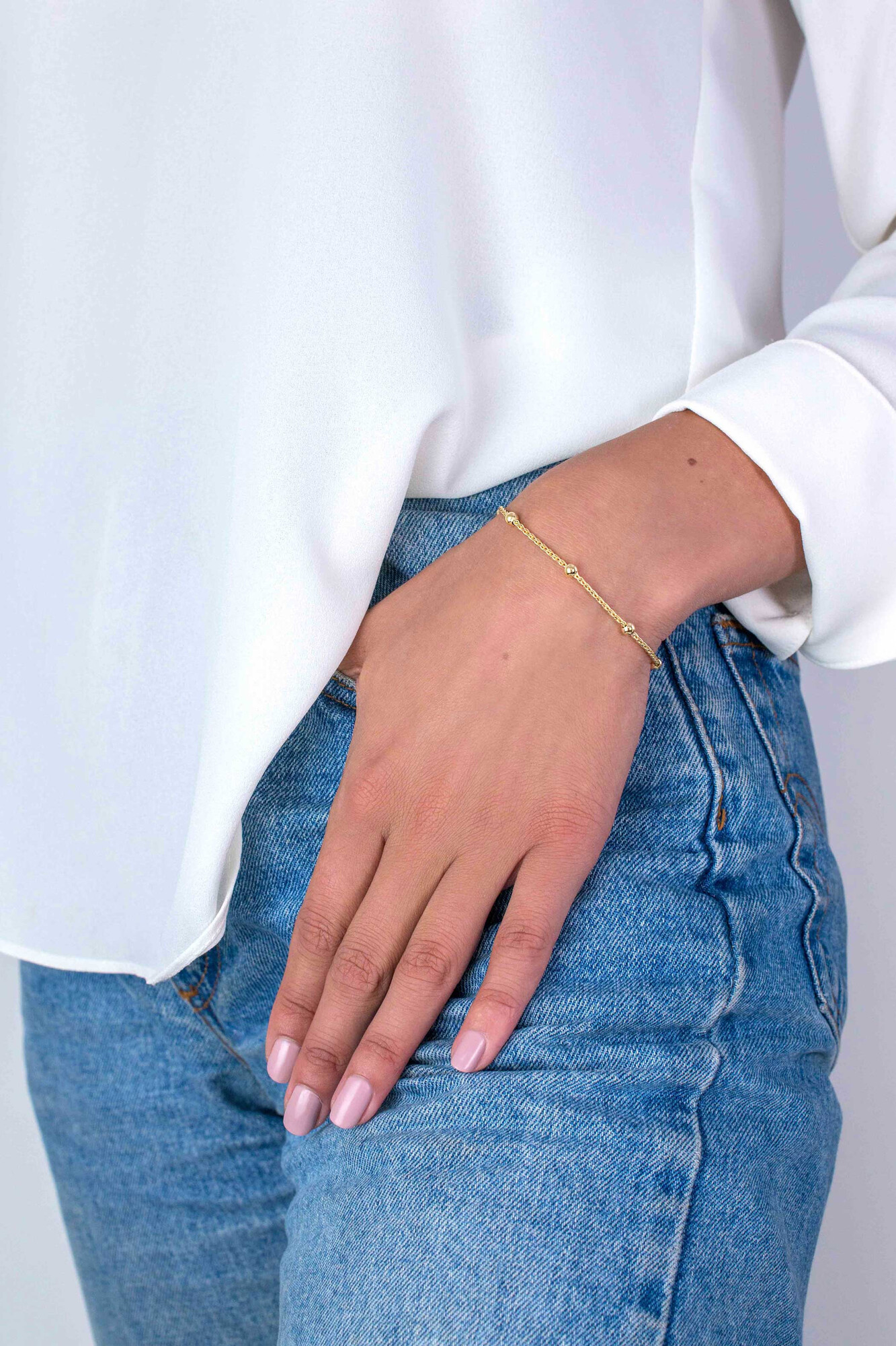 ZINZI silbernes Fantasie Armband gelb vergoldet 17,5-20,5cm ZIA1128G