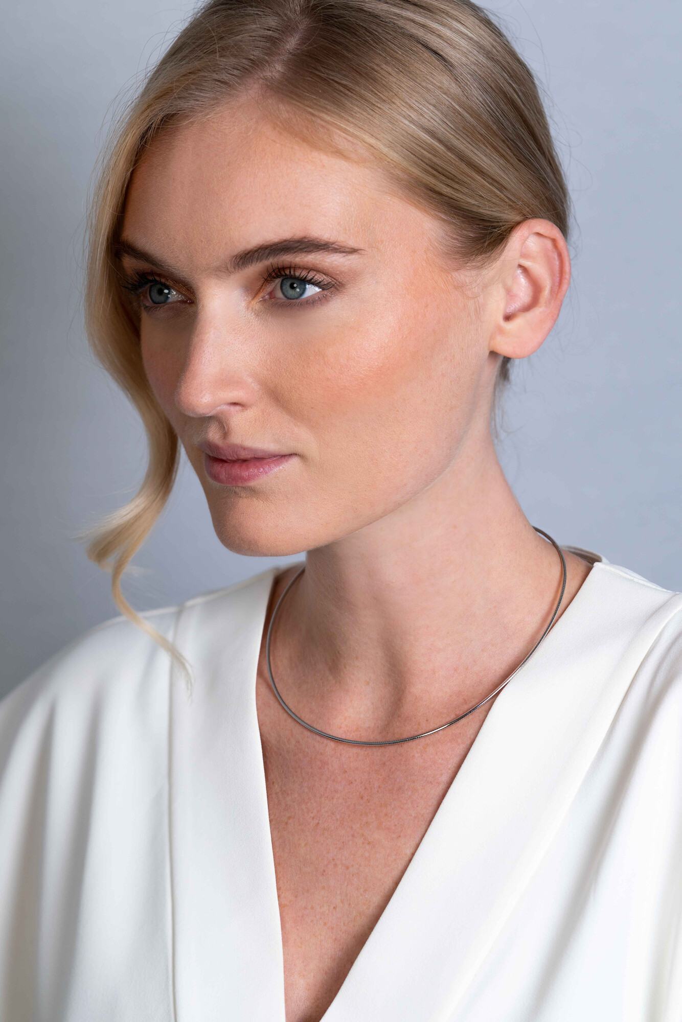 43cm Zinzi silberne omega Halskette 1,5mm breit ZIOM15-43