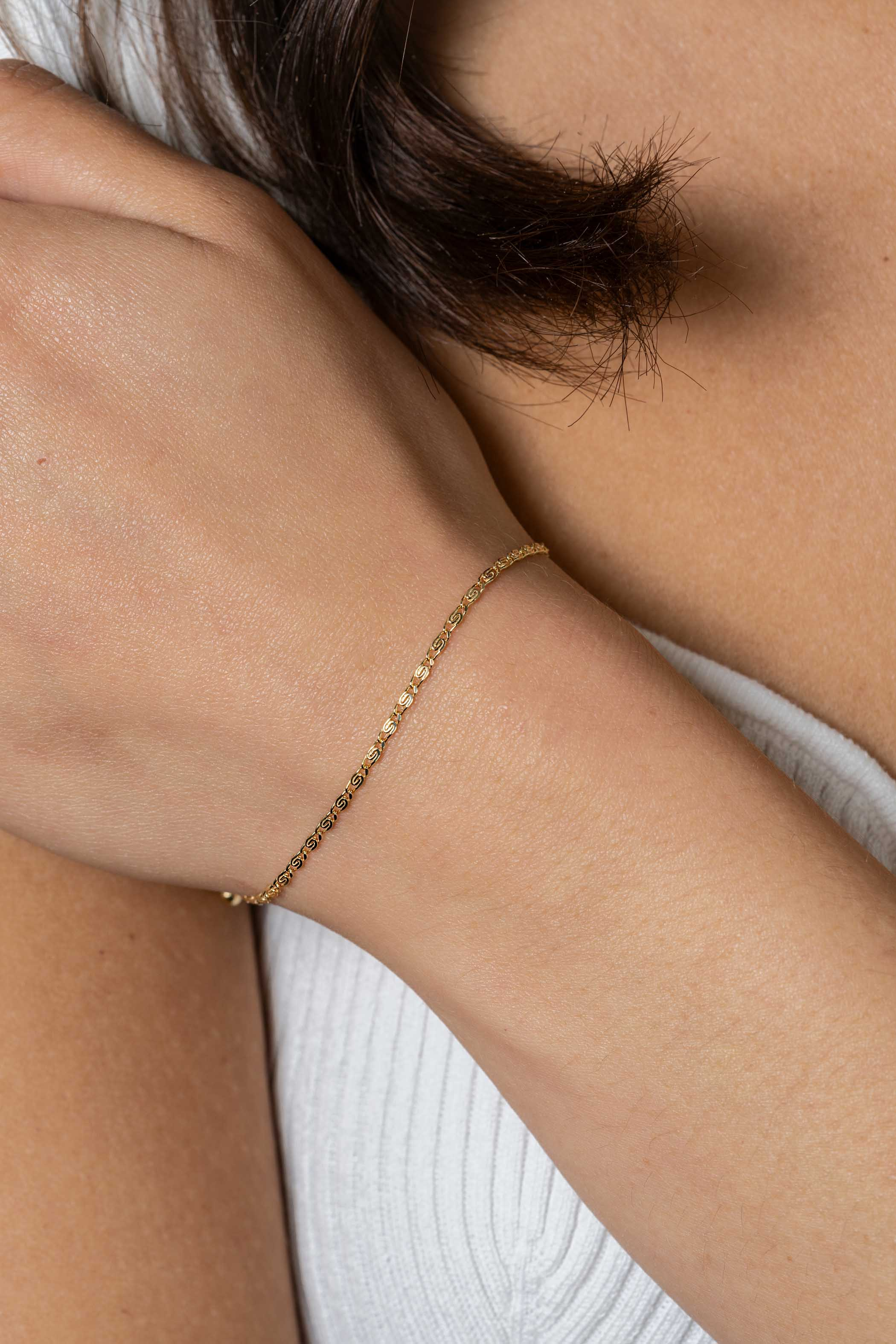 ZINZI zlv. armband gg.verguld fantasie valkenoog