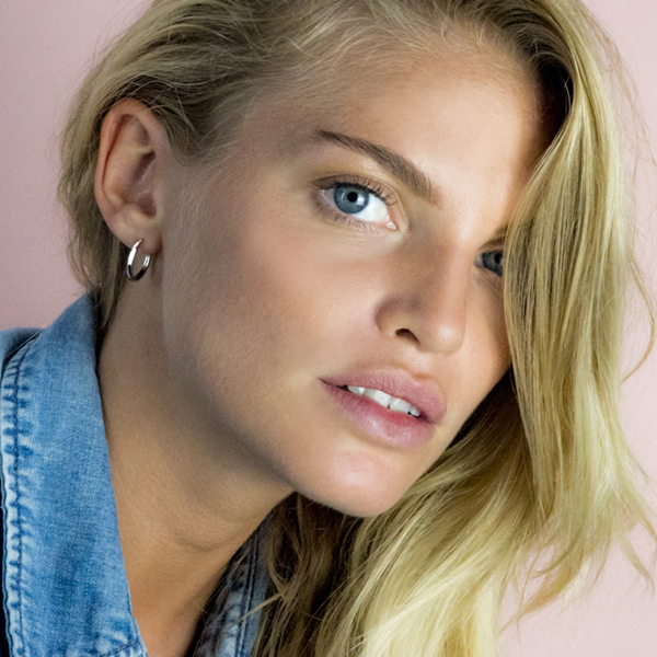 ZINZI silberne Kreolen 17 x 2mm glatt ZIO402