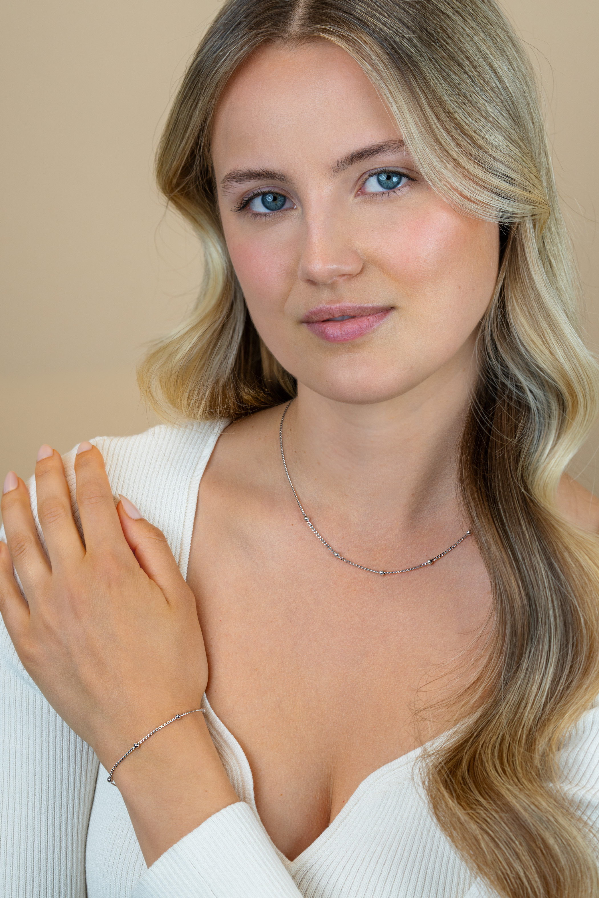 ZINZI zlv. armband gourmet en bolletjes