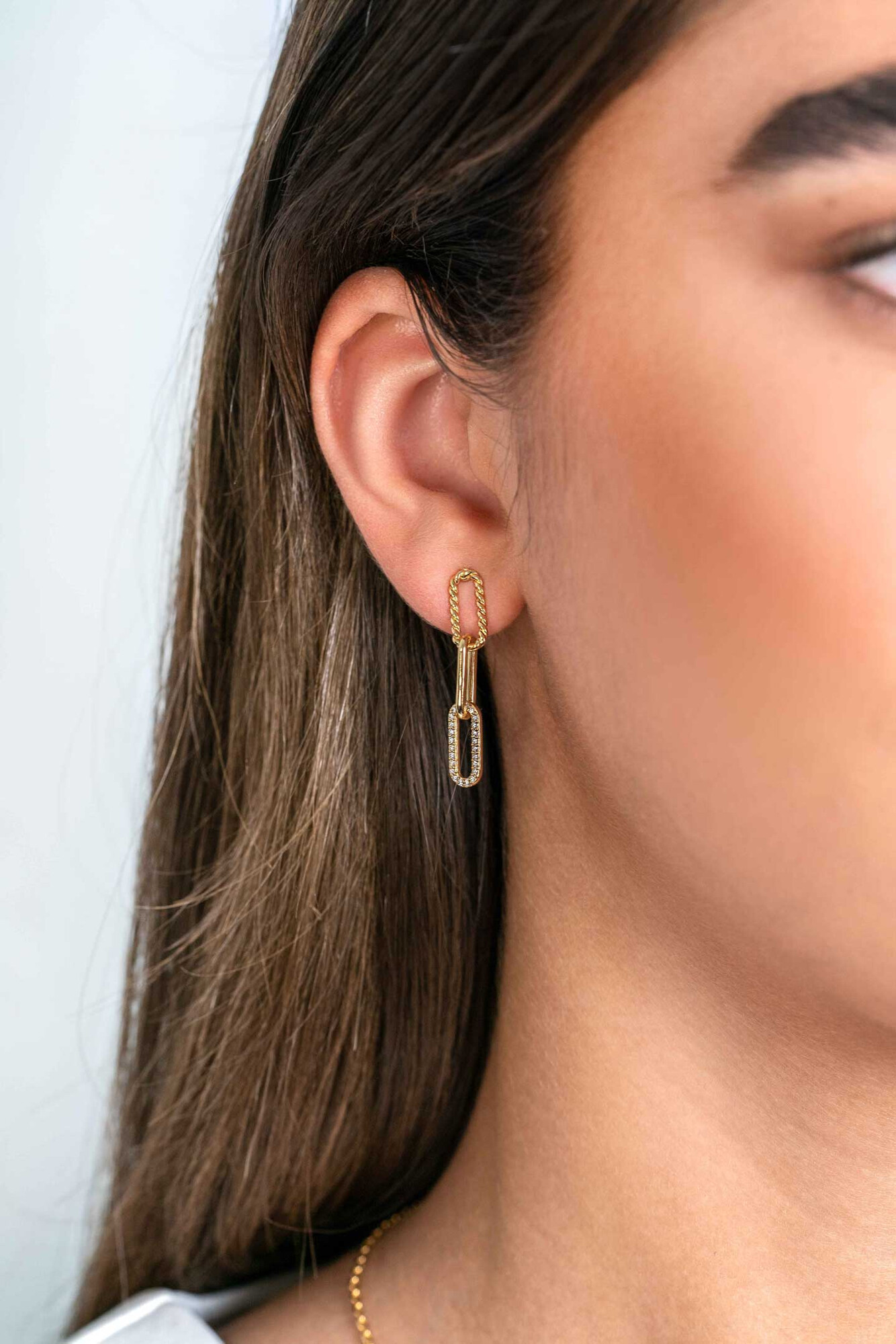 ZINZI zlv. oorstekers gg.verg. 3 paperclip fant/zirc.