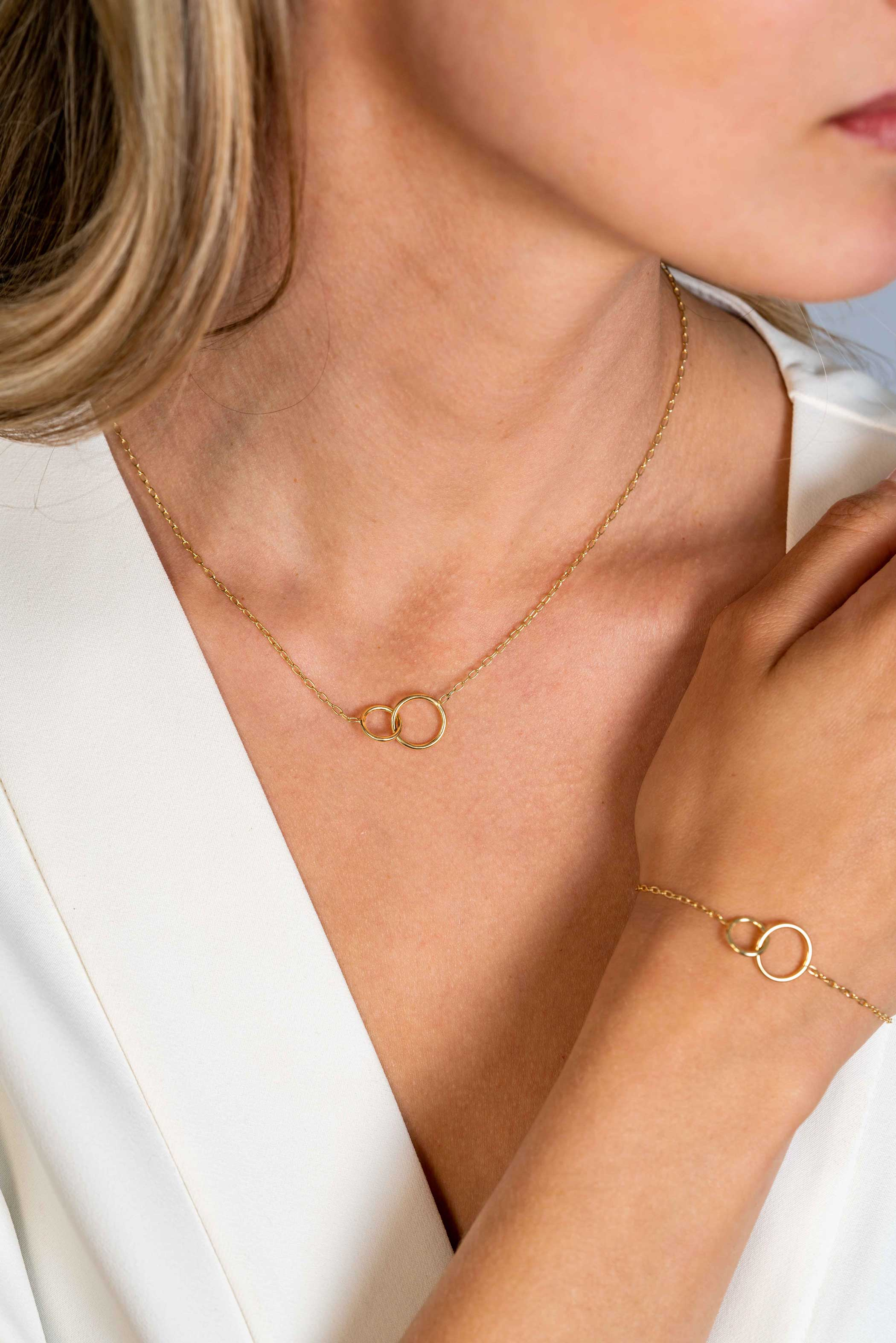 ZINZI zlv.coll.gg.paperclip 2 ronde schakels in elkaar