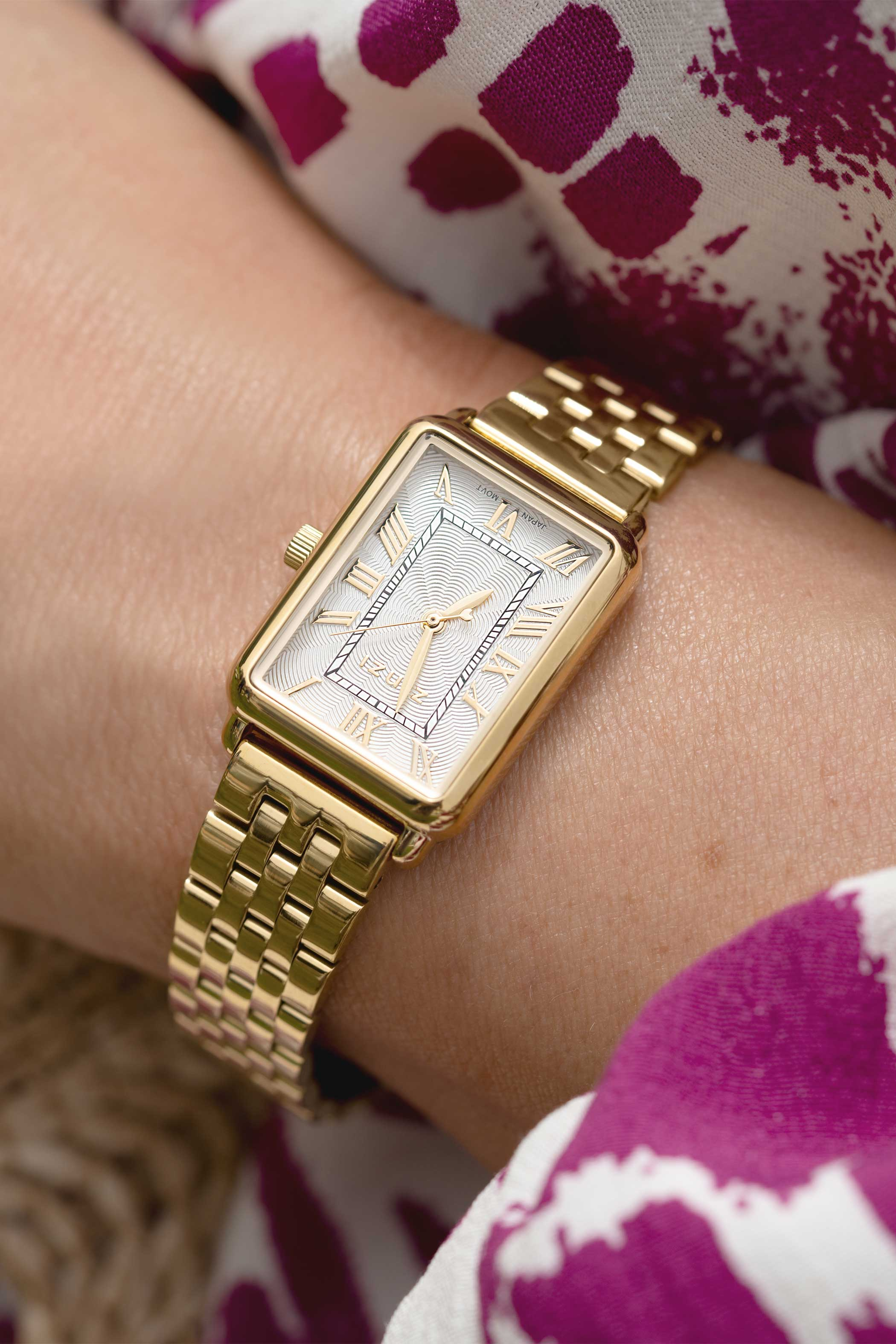 Zinzi Elegance horloge 28mm witte w.plaat gg.st.band