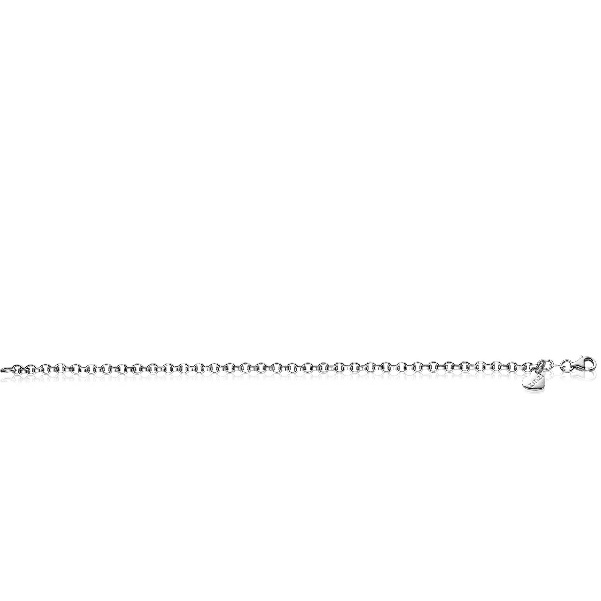 ZINZI silbernes Gliederarmband rund 3,5mm ZIA1702
