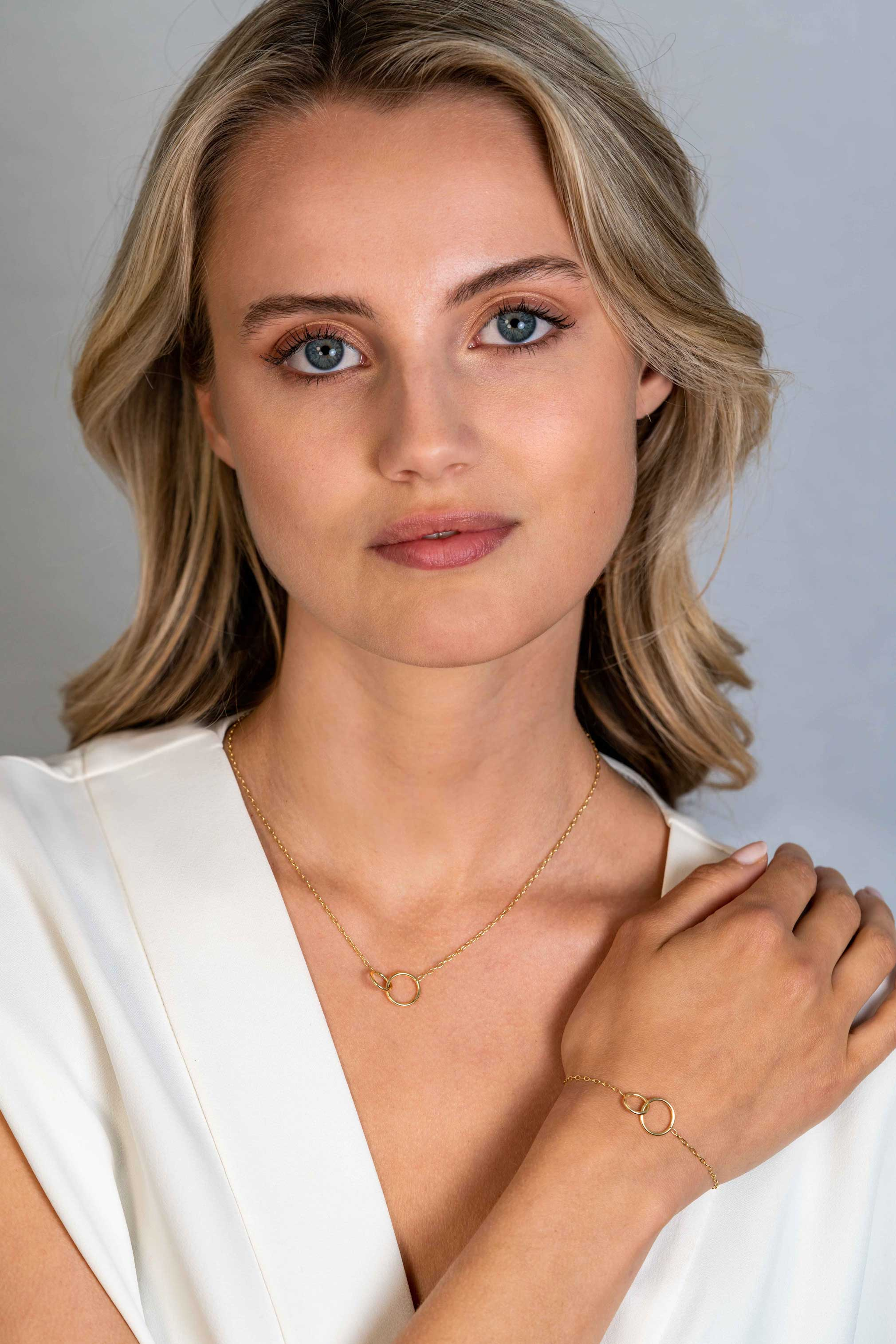 ZINZI zlv.coll.gg.paperclip 2 ronde schakels in elkaar