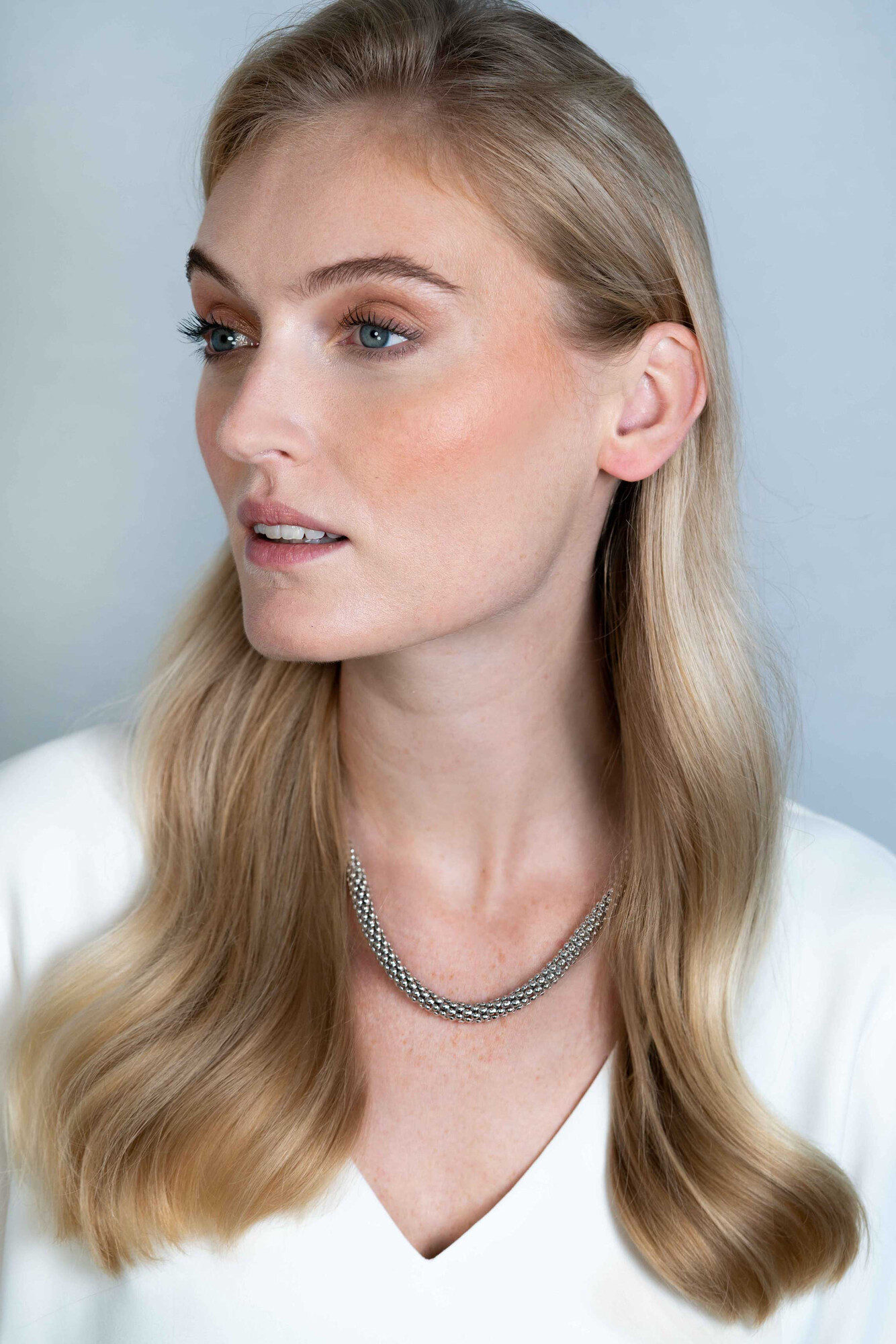 Zinzi silberne Gliederhalskette 45cm ZIC733