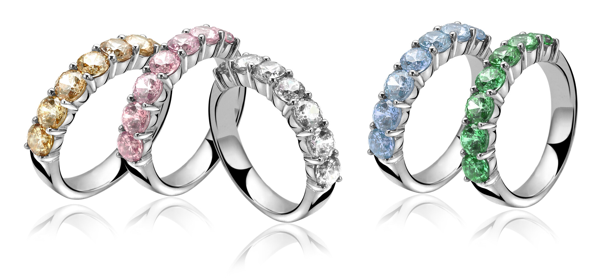 ZINZI silberner Ring blau ZIR1000B